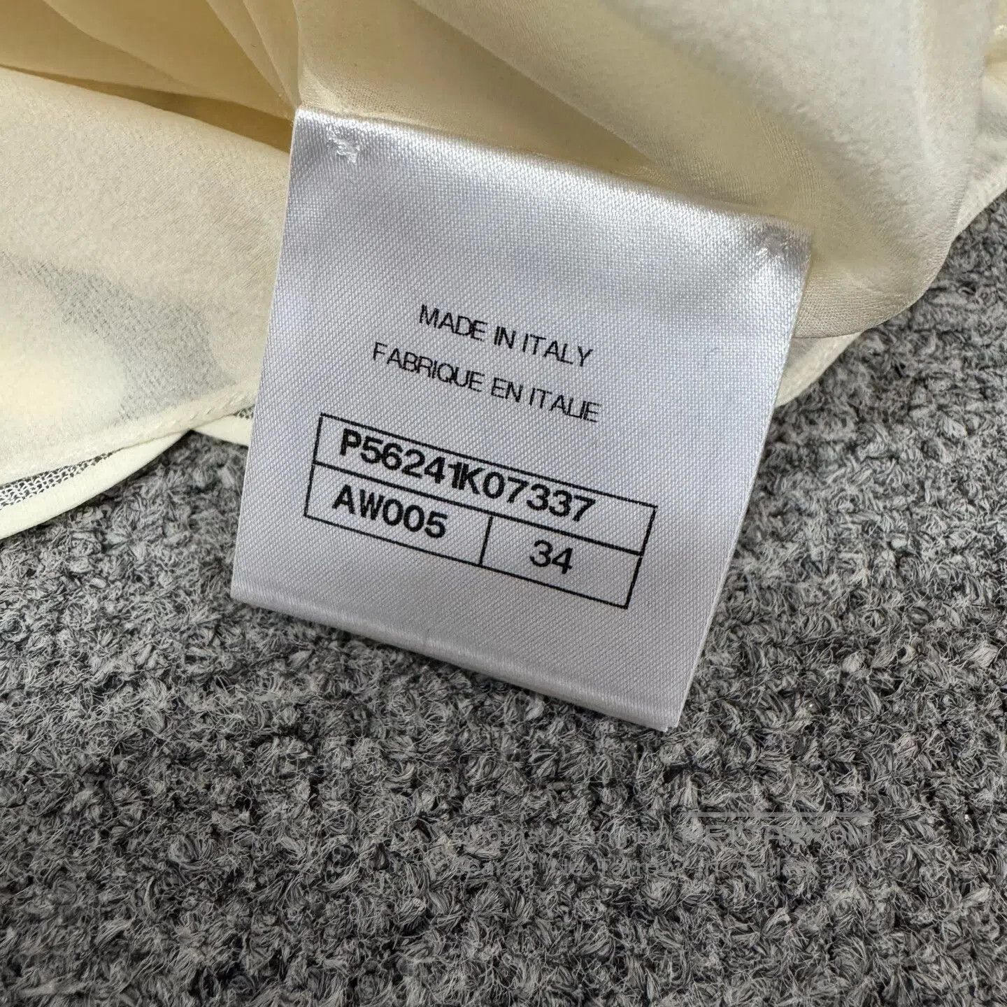 Chanel Chanel Shimmering flower pattern; white gauze dress| Size S / US 4 / IT 40 - 7 Thumbnail