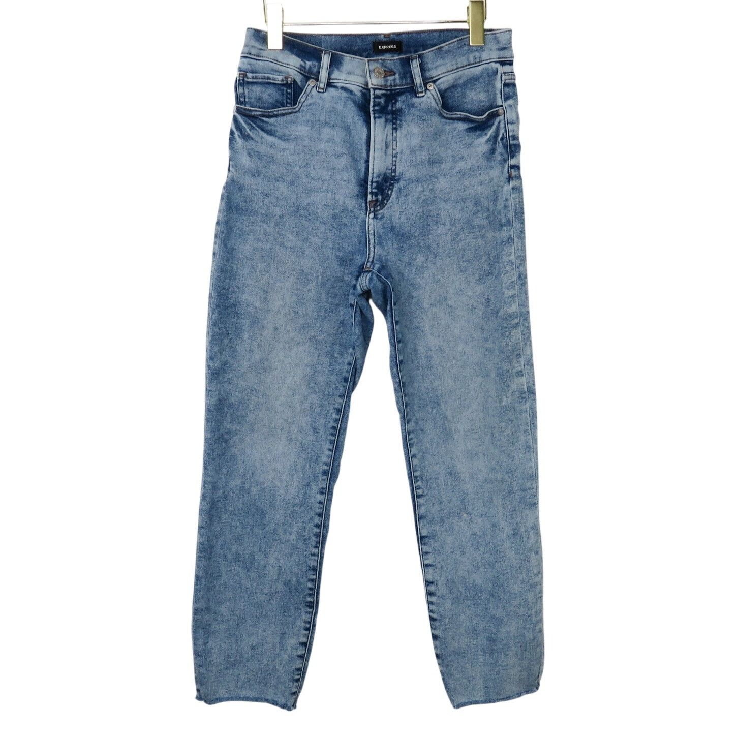 Express Express Super High Rise Mom Jean Size 10 Straight Leg Jeans Size 32" / US 10 / IT 46 - 5 Thumbnail