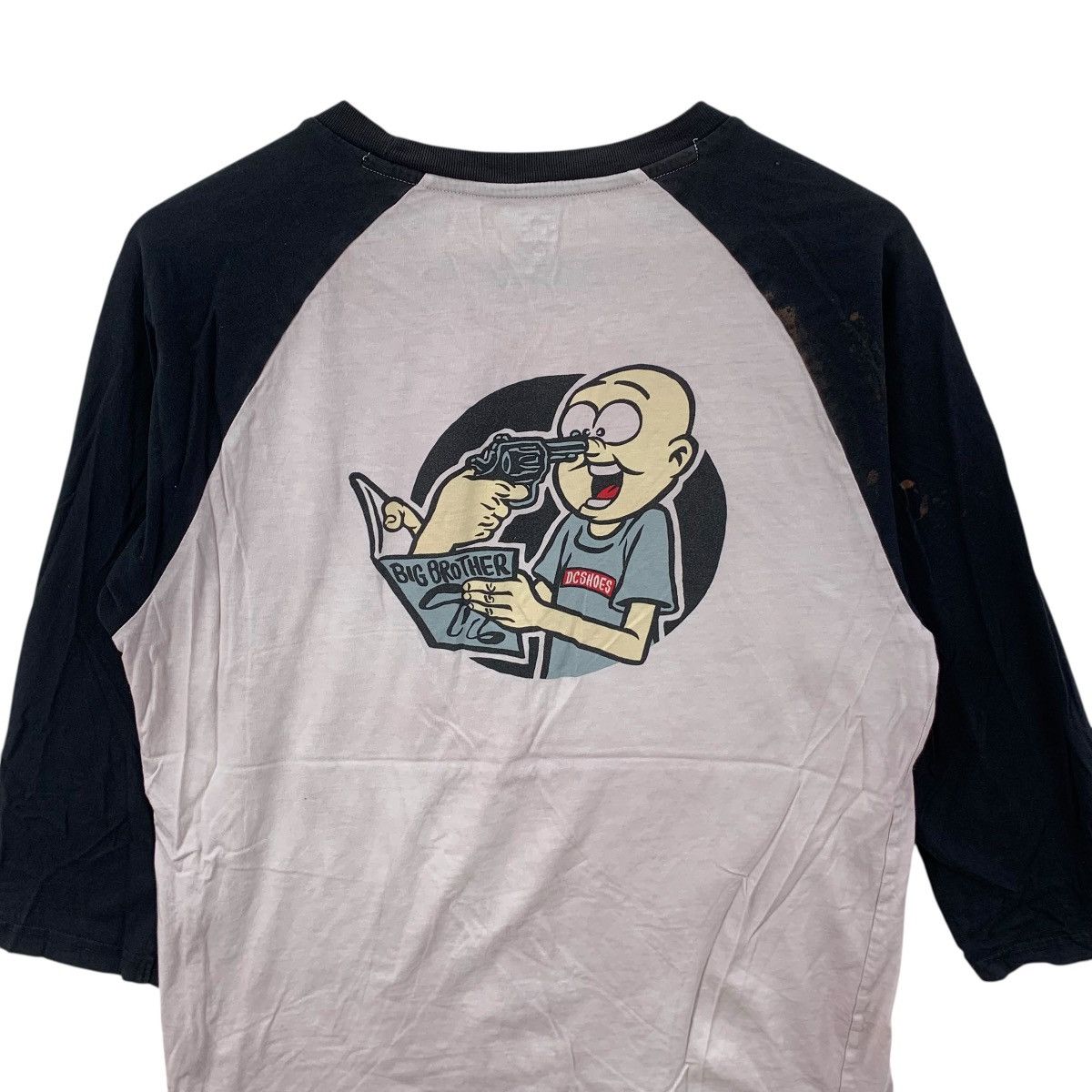 Vintage DC SHOES SKATEBOARD Big Brother Comics Raglan Tee Shirt Top Size US M / EU 48-50 / 2 - 8 Thumbnail