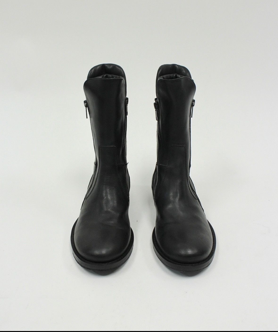 Ann Demeulemeester S/S16 Ann Demeulemester Vitello Olio Nero Biker Boots Size US 6 / IT 36 - 2 Thumbnail