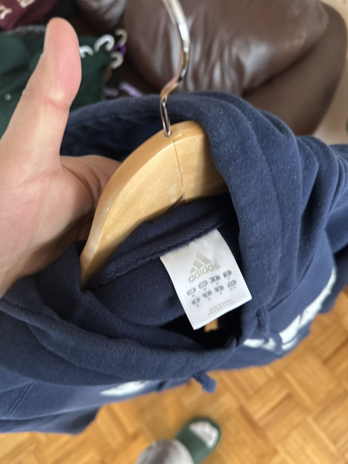 Adidas × Vintage 2000s BOXY Adidas New York Yankees Pullover Hoodie Size US M / EU 48-50 / 2 - 4 Thumbnail