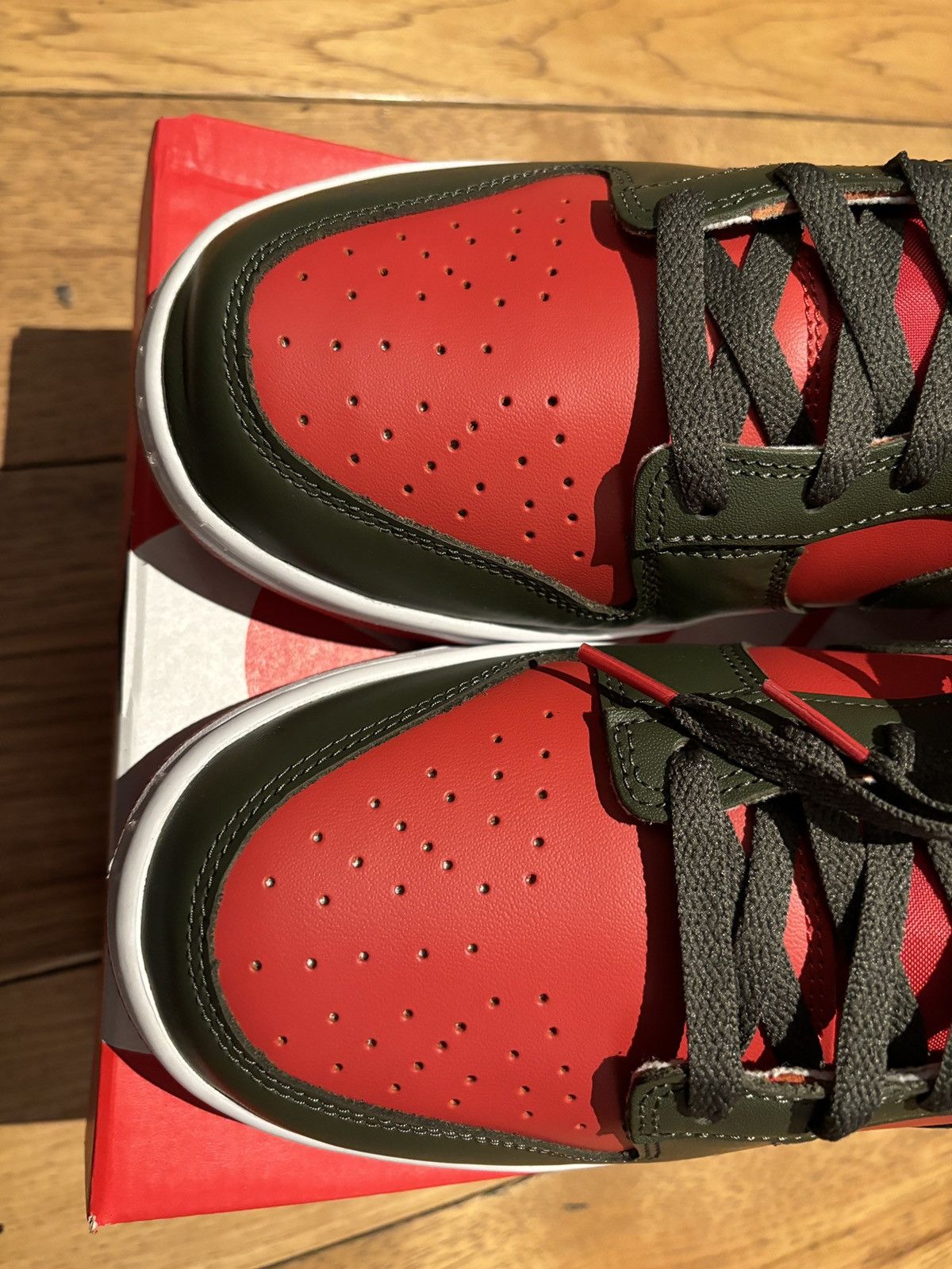 Nike Nike Dunk Low Mystic Red Cargo Khaki Size US 11.5 / EU 44-45 - 4 Thumbnail