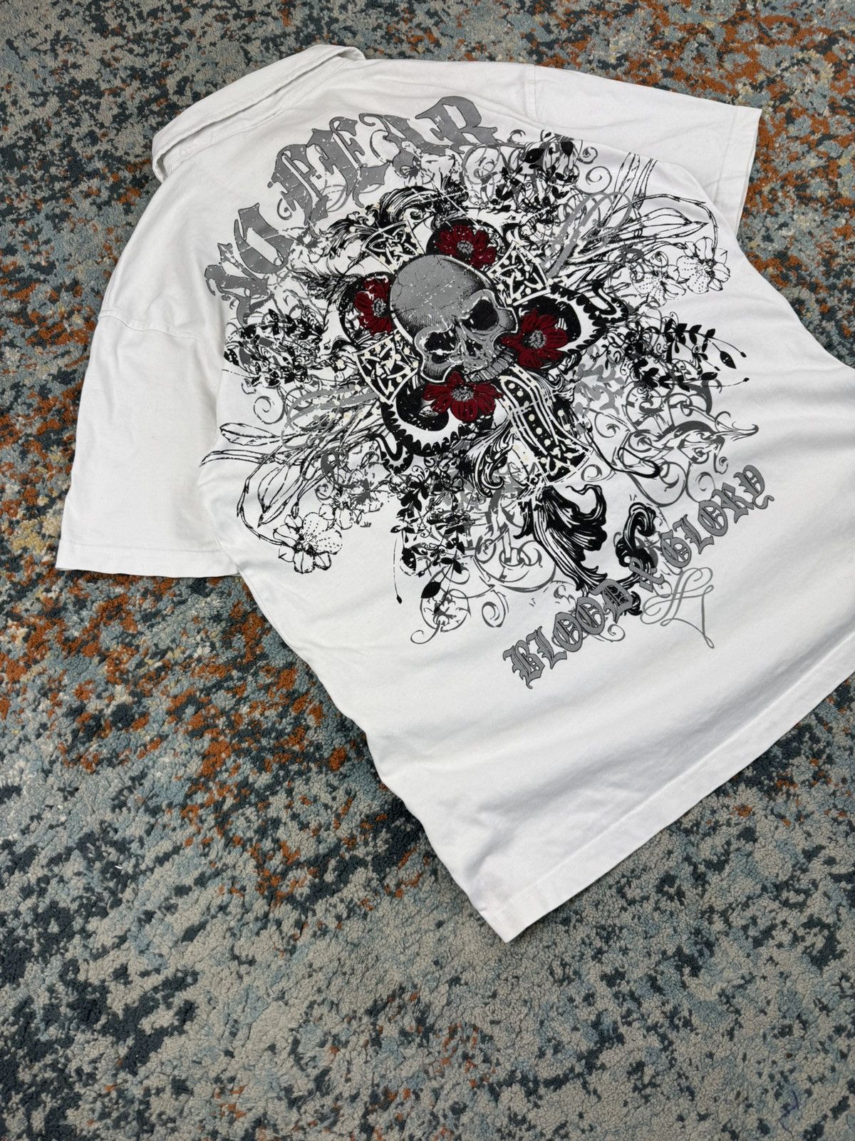 No Fear Vintage Y2K No Fear studded skull jesse pinkman style polo Size US L / EU 52-54 / 3 - 3 Thumbnail