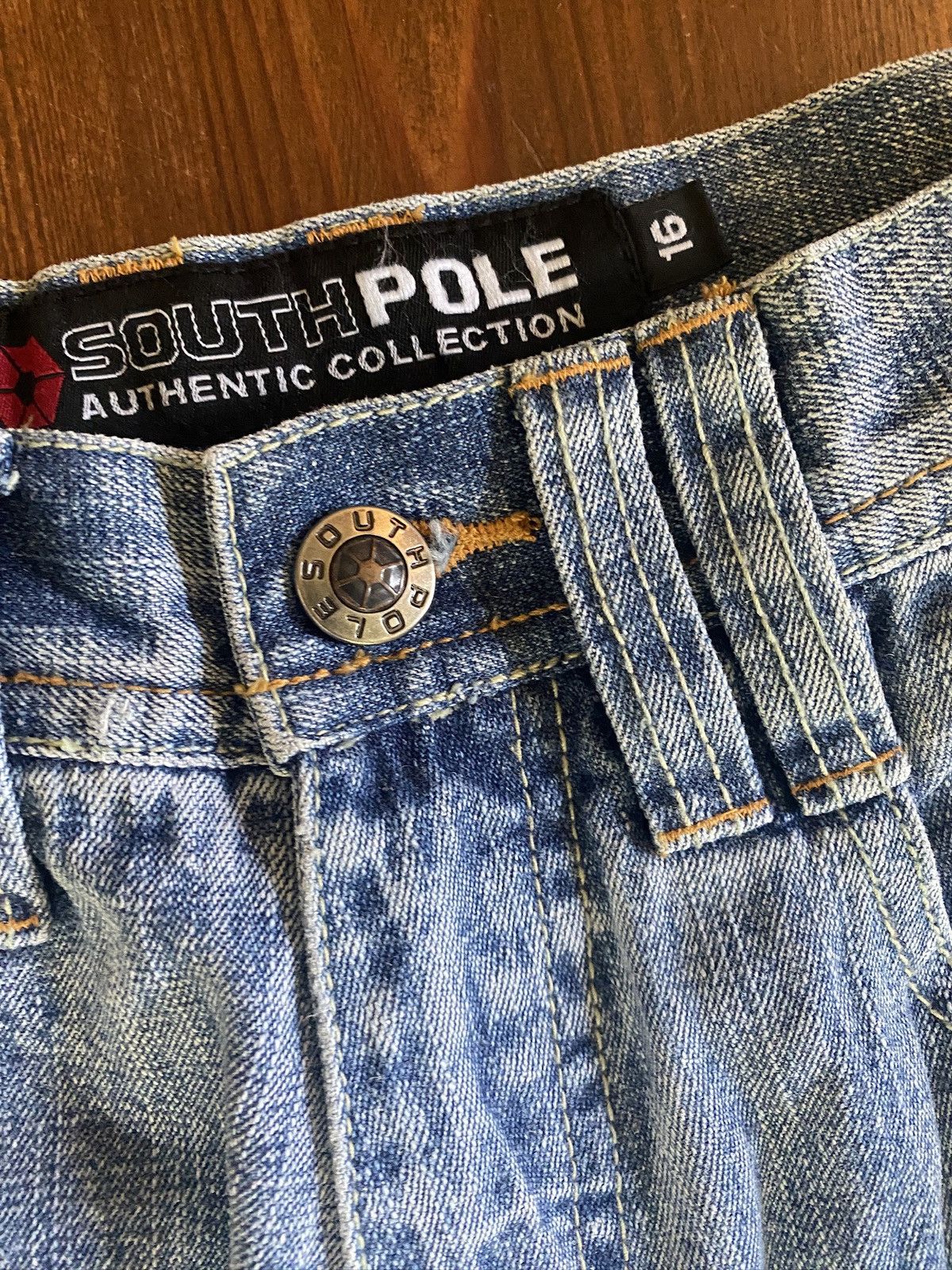 Southpole × Vintage Vintage Y2K’s South Pole Double Knee Cargo Wide Jeans 26x28 Size US 26 / EU 42 - 6 Thumbnail