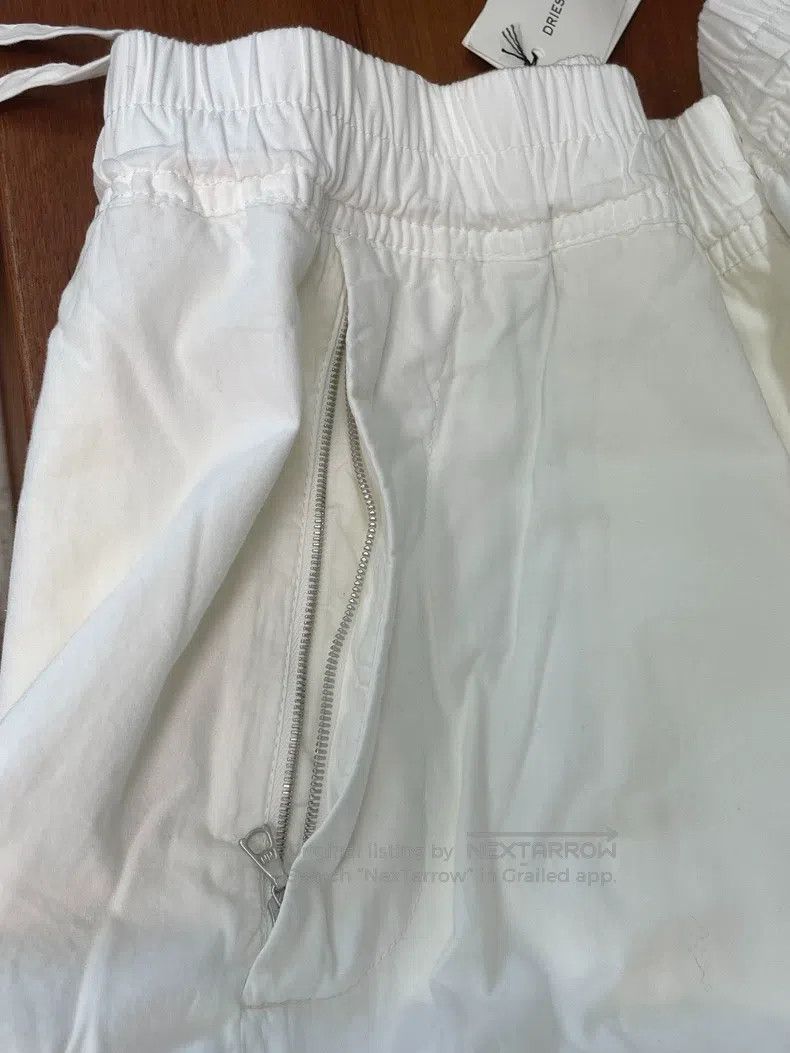 Dries Van Noten Dries Van Noten White Cargo Pants Size 35" - 8 Thumbnail
