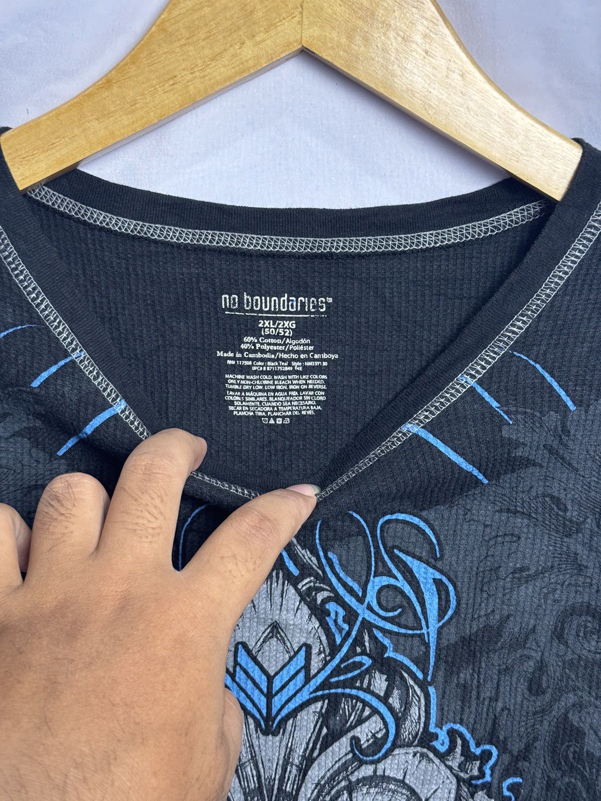 Tornado Mart Boundaries japanese poem long sleeve archive style Size US L / EU 52-54 / 3 - 6 Thumbnail