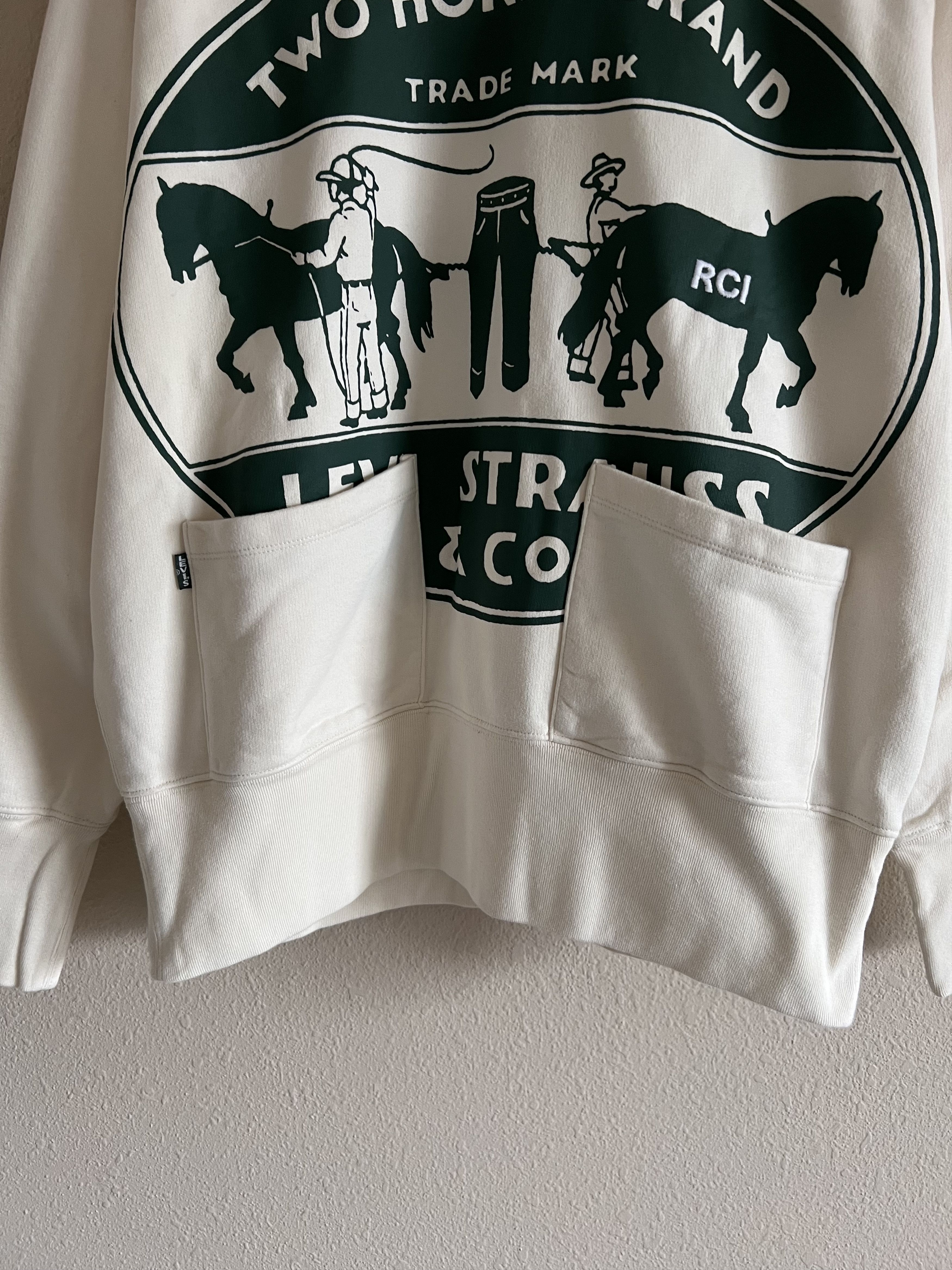 Levi's × Reese Cooper Reese Cooper Levi's Hooded Sweatshirt in Natural Size US XXL / EU 58 / 5 - 3 Thumbnail