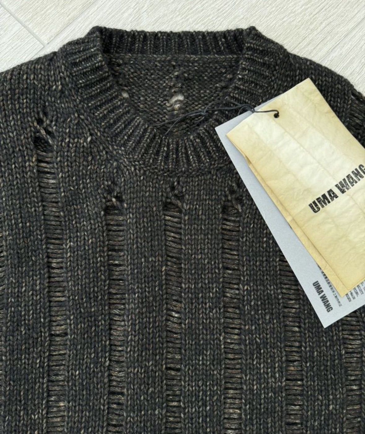 Uma Wang BNWT 🔥 UMA WANG HOLES DISTRESSED KNIT Size US S / EU 44-46 / 1 - 3 Thumbnail