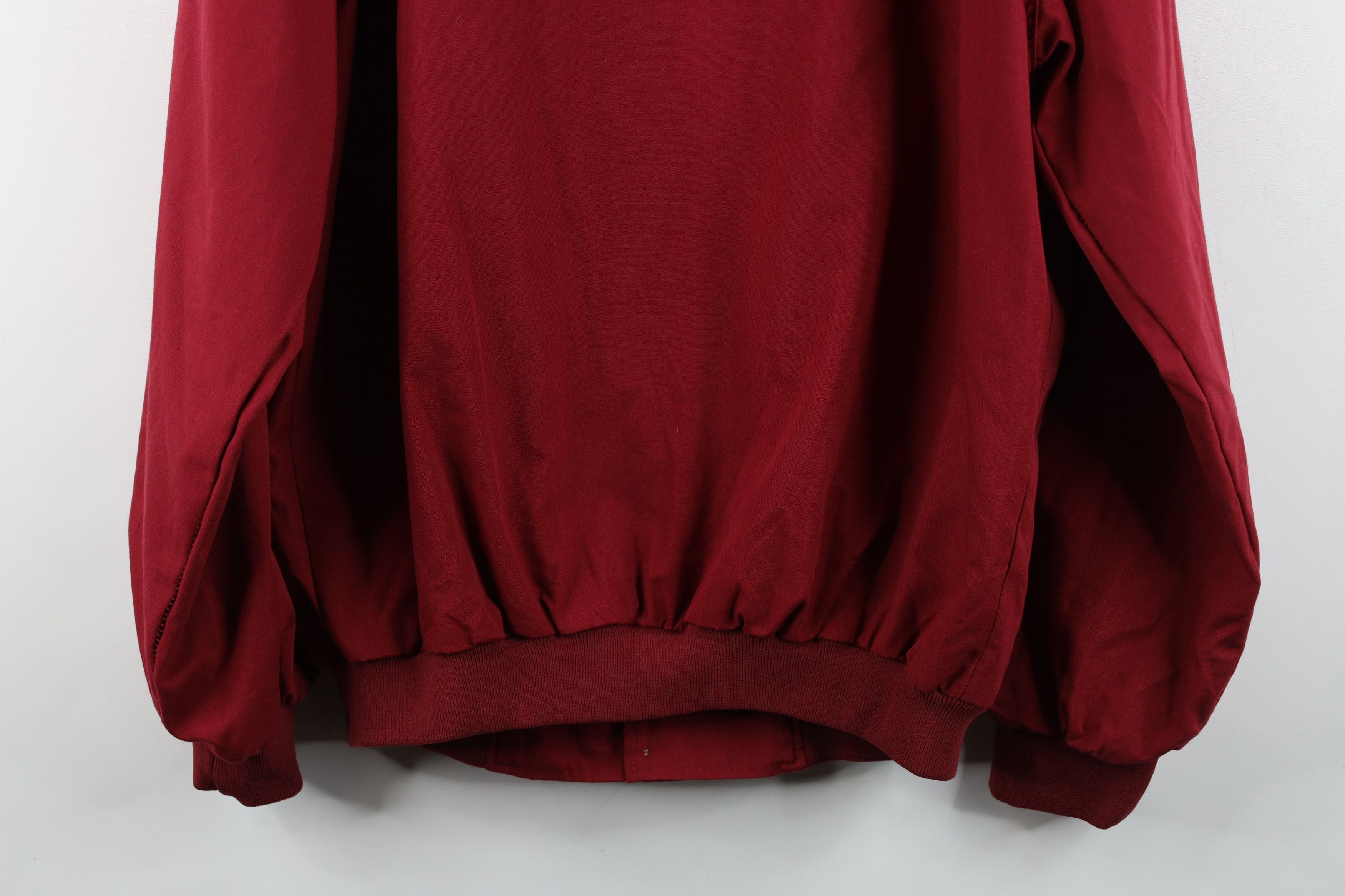 Vintage Vintage 90s Streetwear Blank Full Zip Bomber Jacket Red Size US M / EU 48-50 / 2 - 15 Thumbnail