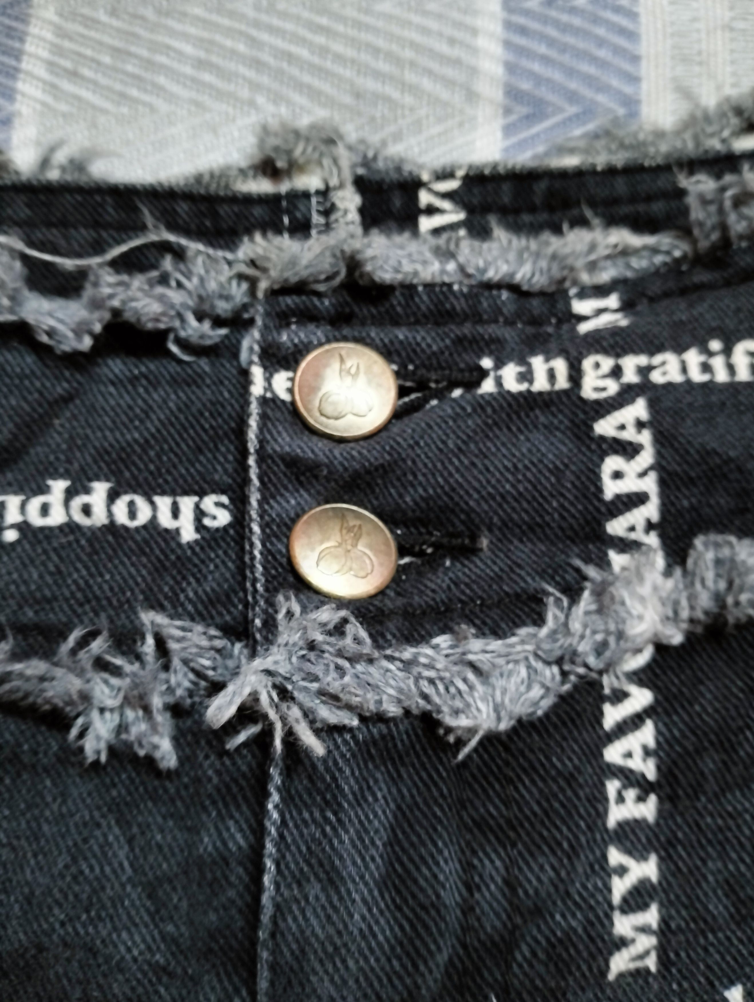 If Six Was Nine Archive💥Tiara Mini Skirt Denim Rare Design Size 27" / US 4 / IT 40 - 4 Thumbnail