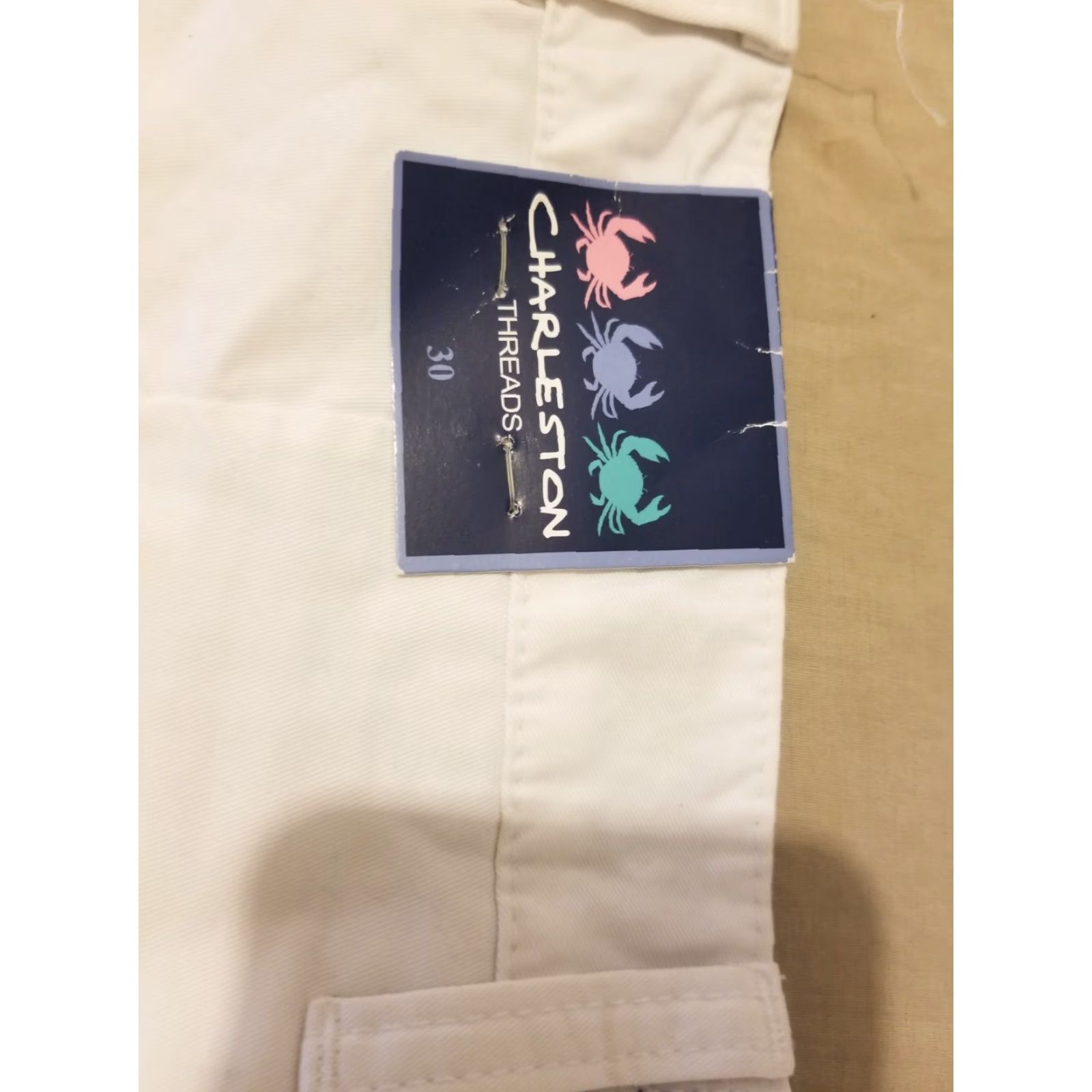 Vintage Charleston Threads Chino Shorts Mens 30 Cotton Khaki Beige 30 Regular Size US 30 / EU 46 - 2 Thumbnail