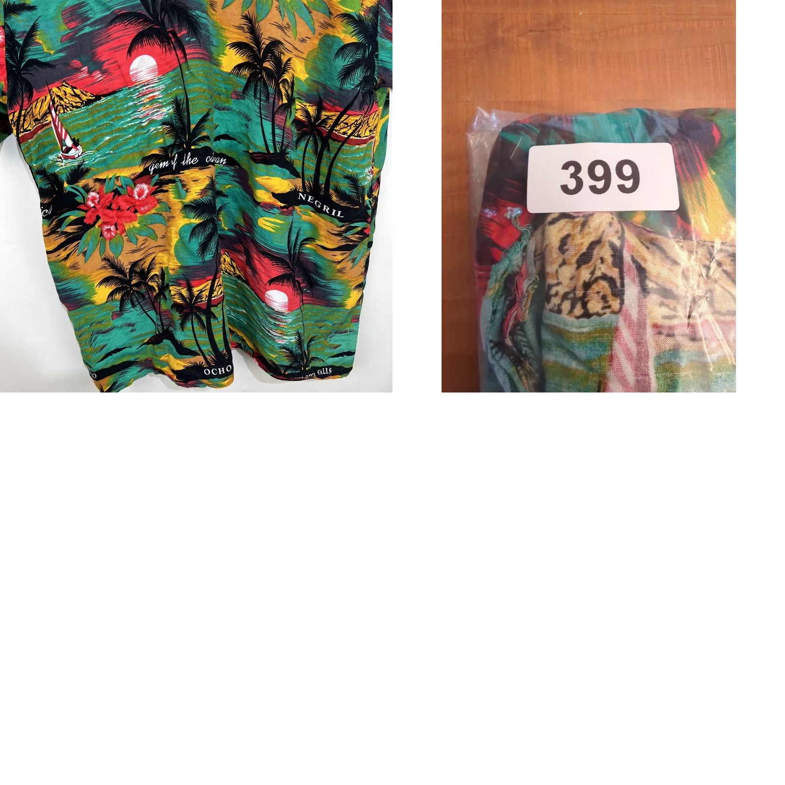 ALOHAS Beach Club Hawaiian Aloha Shirt 2XL Mens Shirt Floral Hibiscus Jamaica Montego Bay Island Beach Multicolor Button-Up Short Sleeve Casual Summer Size US XXL / EU 58 / 5 - 9 Thumbnail