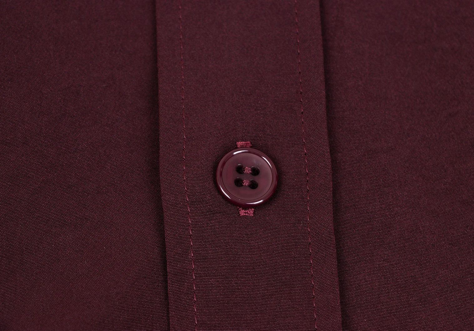 Yohji Yamamoto Bi-color Hooded Shirt in Bordeaux and Black Size US M / EU 48-50 / 2 - 5 Thumbnail