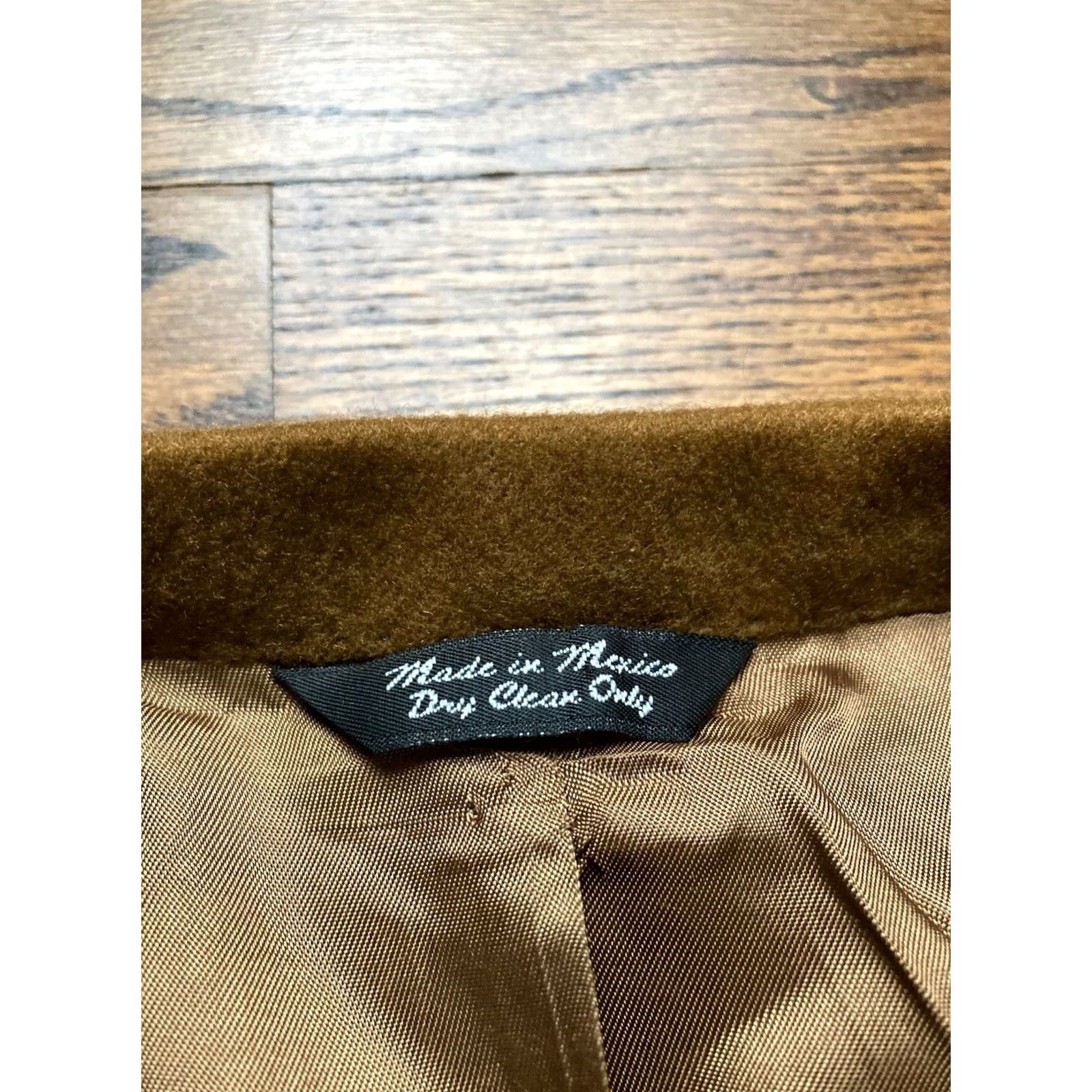 Vintage Nathan David 100% Cashmere Blazer Mens Brown Sport Coat Two Button 46L Long Chest 46 Jacket Coat Blazer Mens Brown Cashmere Nathan David Size 46R - 5 Thumbnail