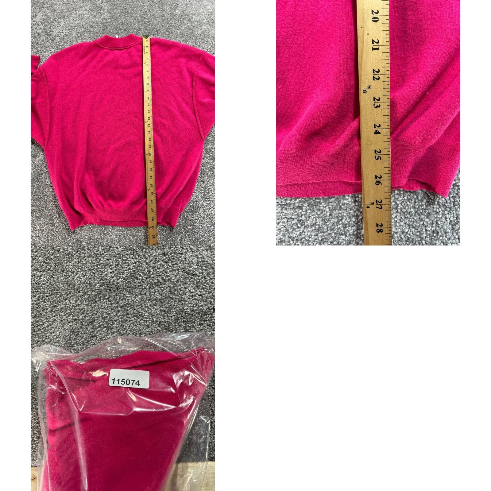 Free People Free People Sweater Womens S Pink Tight-Knit Mock Neck Winter Casual Size S / US 4 / IT 40 - 8 Thumbnail