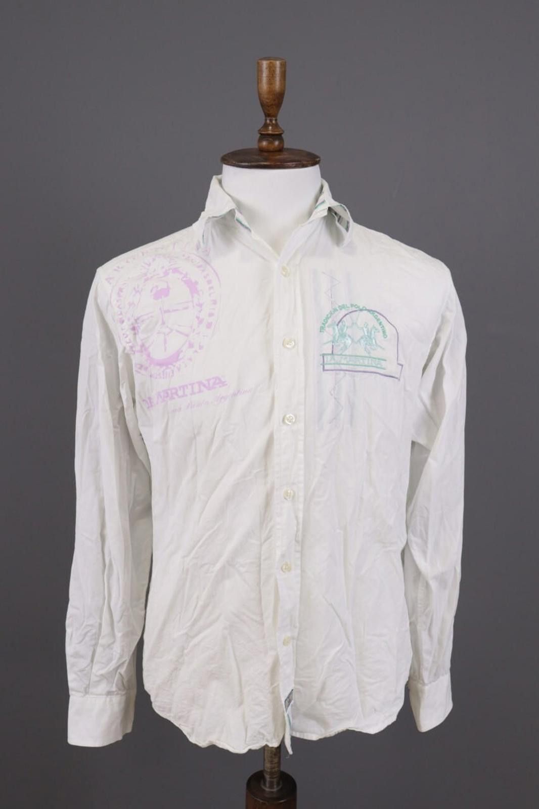 La Martina La Martina Saddlery White Polo Long Sleeve Shirt Size S Size US S / EU 44-46 / 1 - 1 Thumbnail