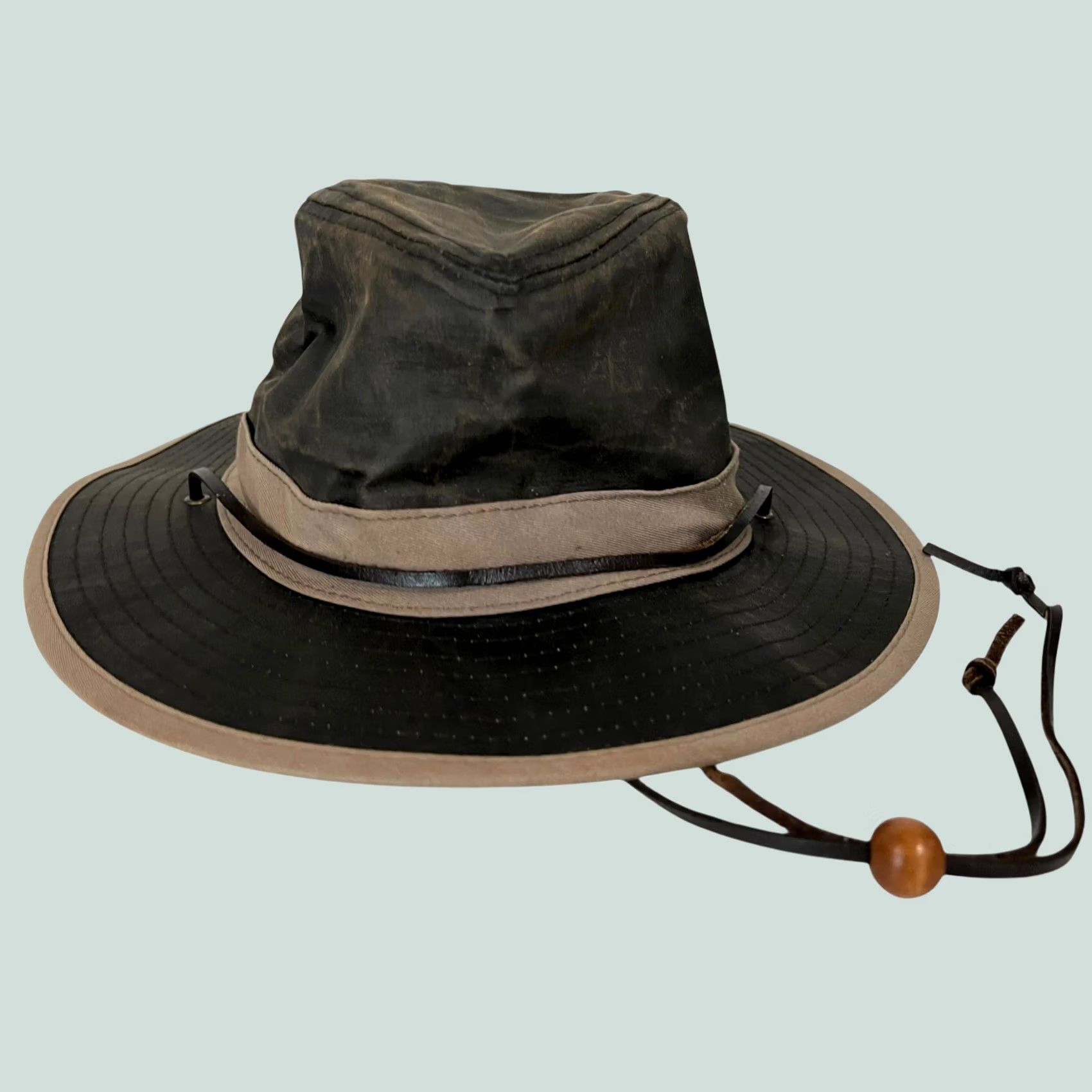 Vintage San Diego Hat Company Unisex Garden Wide Brim Sun Hat Sunhat Outback Rugged Boonie Hat One Size Brown Mens Womens Size ONE SIZE - 1 Thumbnail
