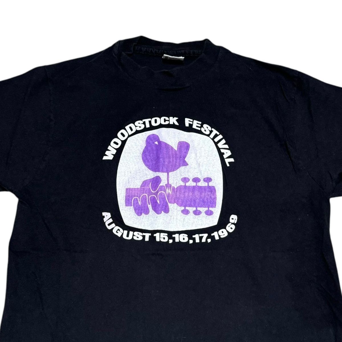 Anvil × Band Tees × Vintage Vintage 90s Woodstock 1969 Single Stitched Shirt Adult M Size US M / EU 48-50 / 2 - 2 Thumbnail