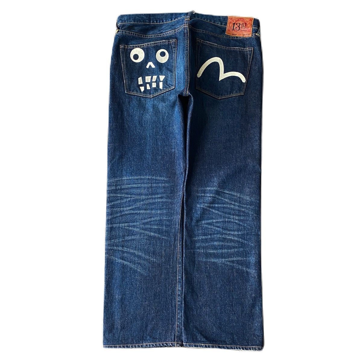 Evisu EVISU Seagull Robot Hand Painted Selvedge Denim Jeans Pants Size US 36 / EU 52 - 2 Thumbnail
