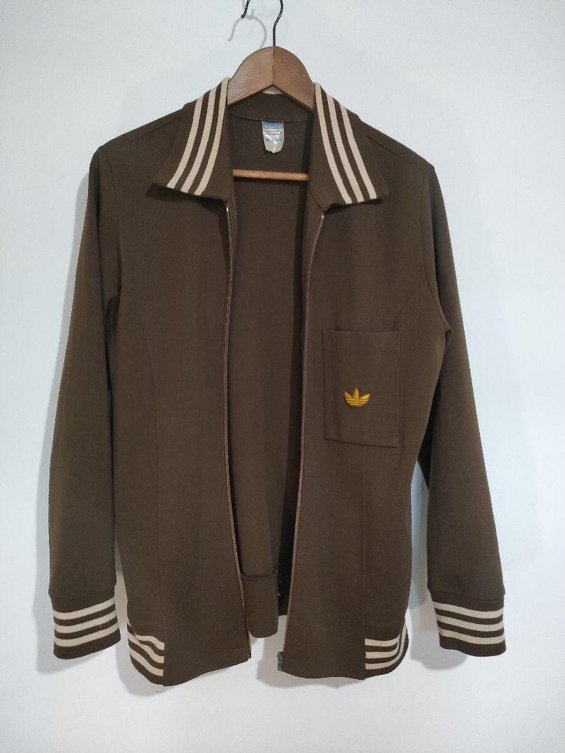 Adidas Rare Adidas 70s West German made track jacket, jersey, brown Size S / US 4 / IT 40 - 1 Thumbnail