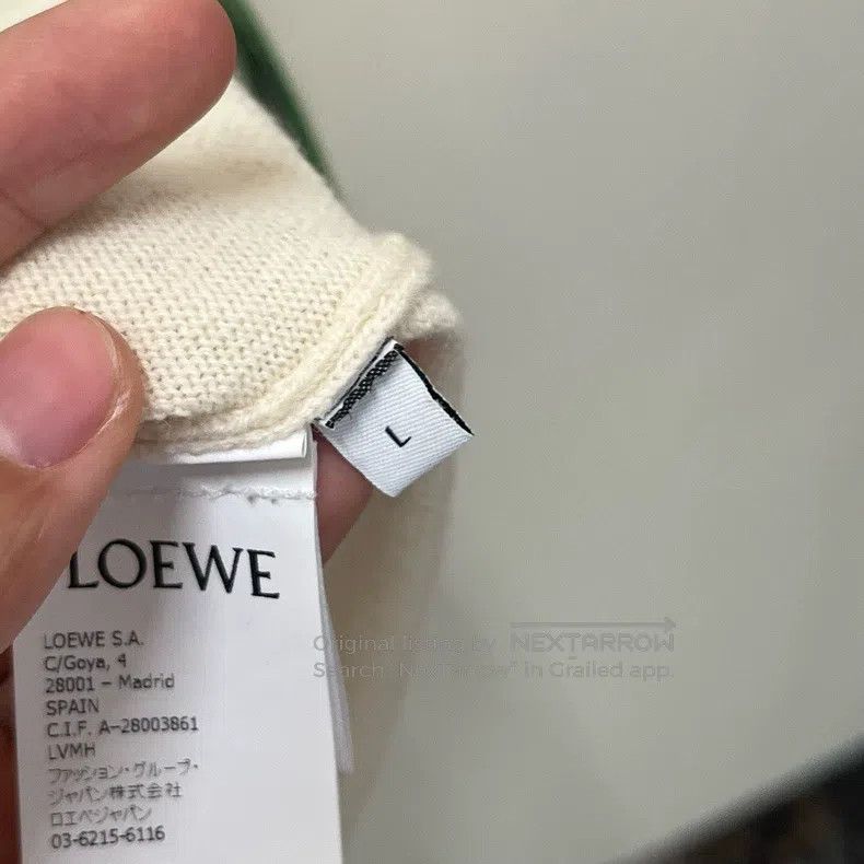 Loewe Loewe 3D Embroidered Four-Leaf Clover Fringe Wool Long Car Size L / US 10 / IT 46 - 6 Thumbnail