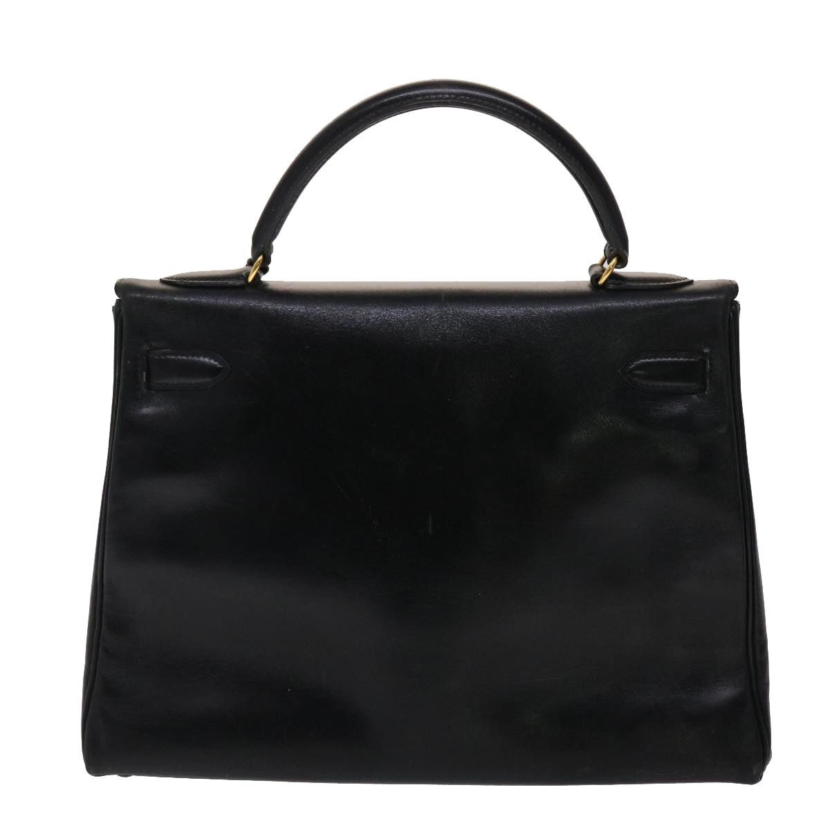 Hermes HERMES Kelly 32 Hand Bag Leather Black Size ONE SIZE - 2 Thumbnail
