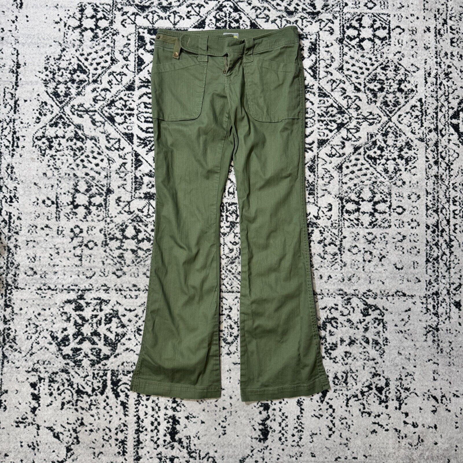 Vintage Vintage Unisex Khaki Green Cotton Cargo Pants Size M Size US 32 / EU 48 - 1 Thumbnail