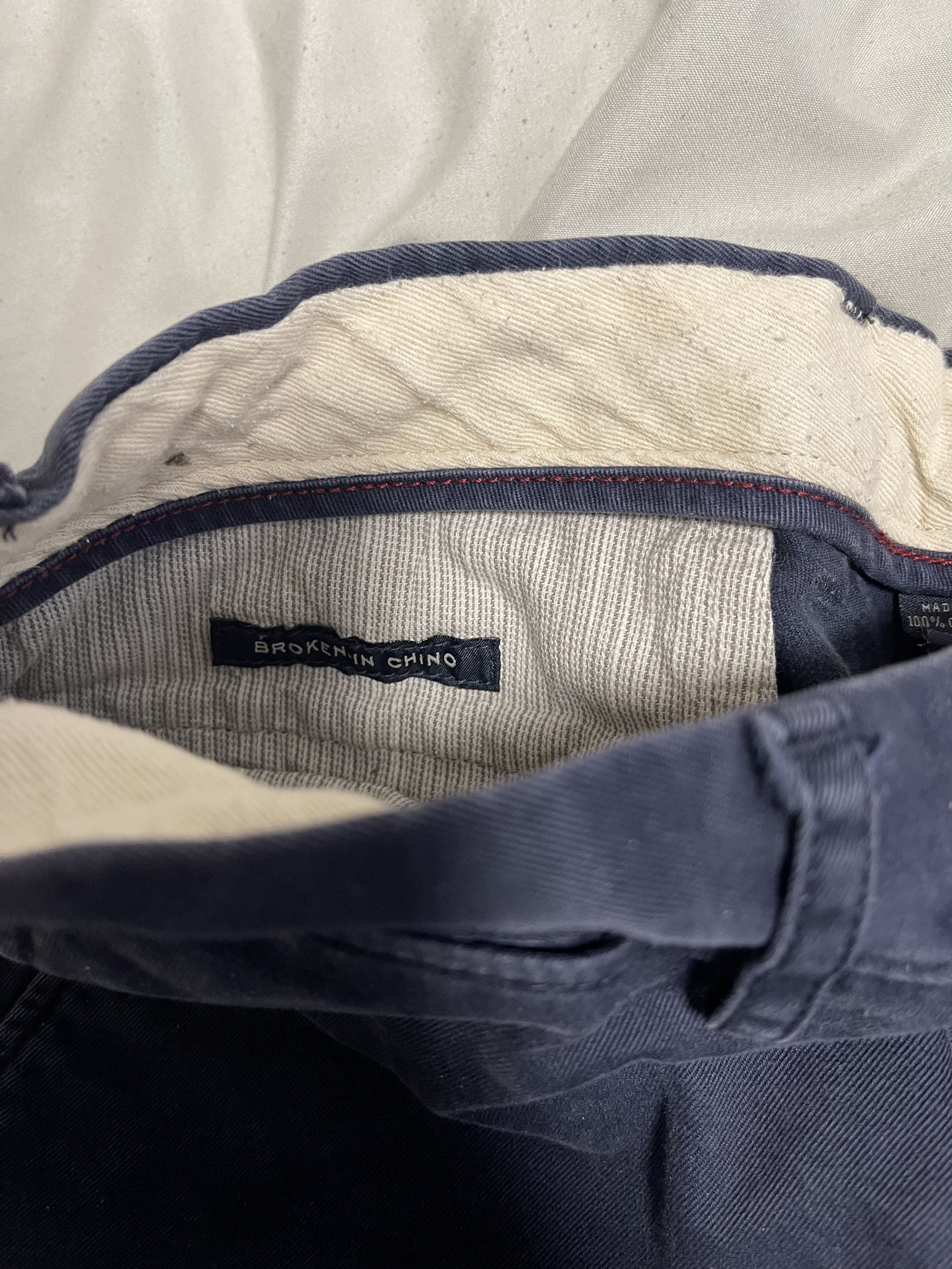 J.Crew J.Crew Mens 30"W×30"L Navy Blue Chino Pants 100% Cotton Size US 30 / EU 46 - 5 Thumbnail