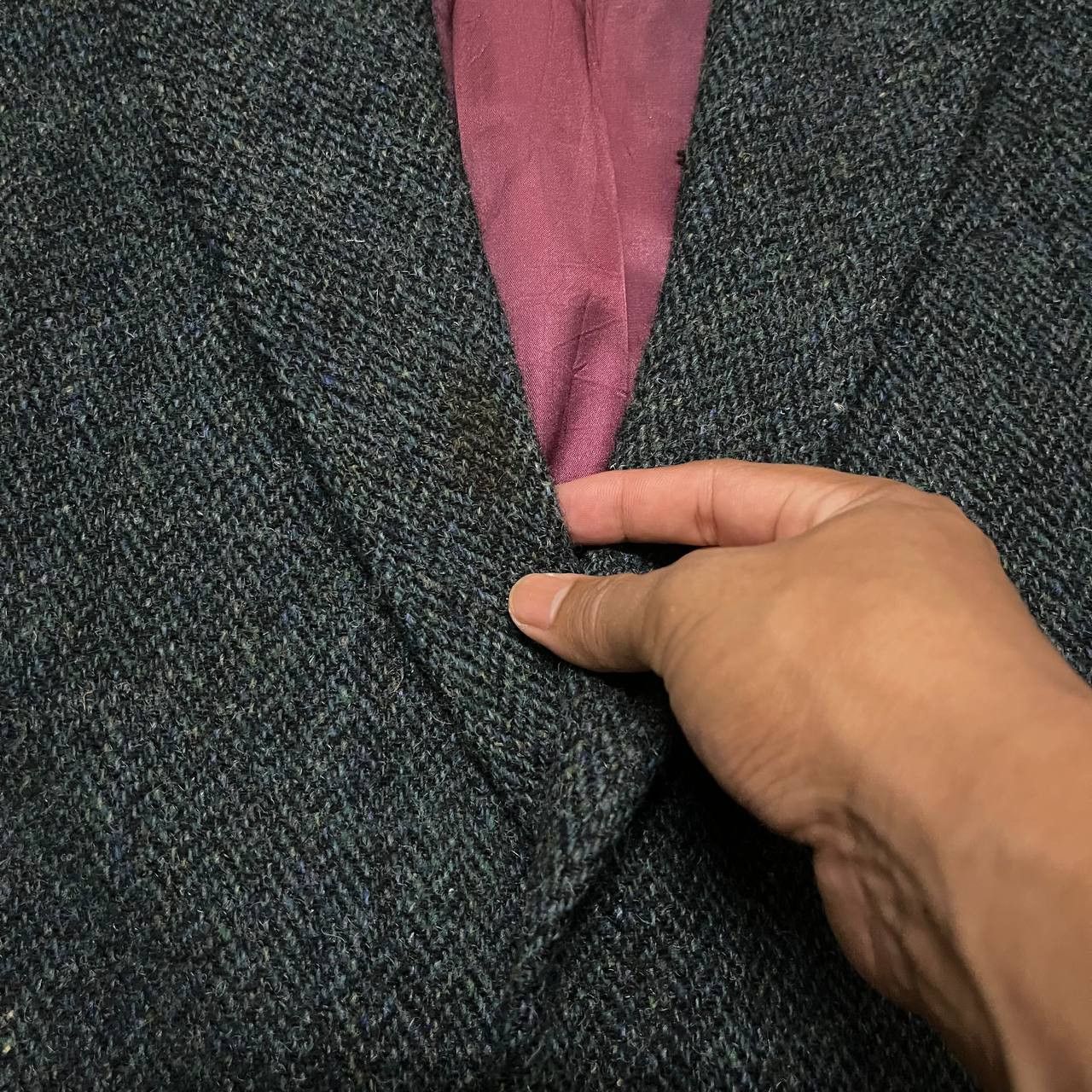 Harris Tweed Vintage Harris Tweed Hand Woven Wool Coat Size US L / EU 52-54 / 3 - 5 Thumbnail