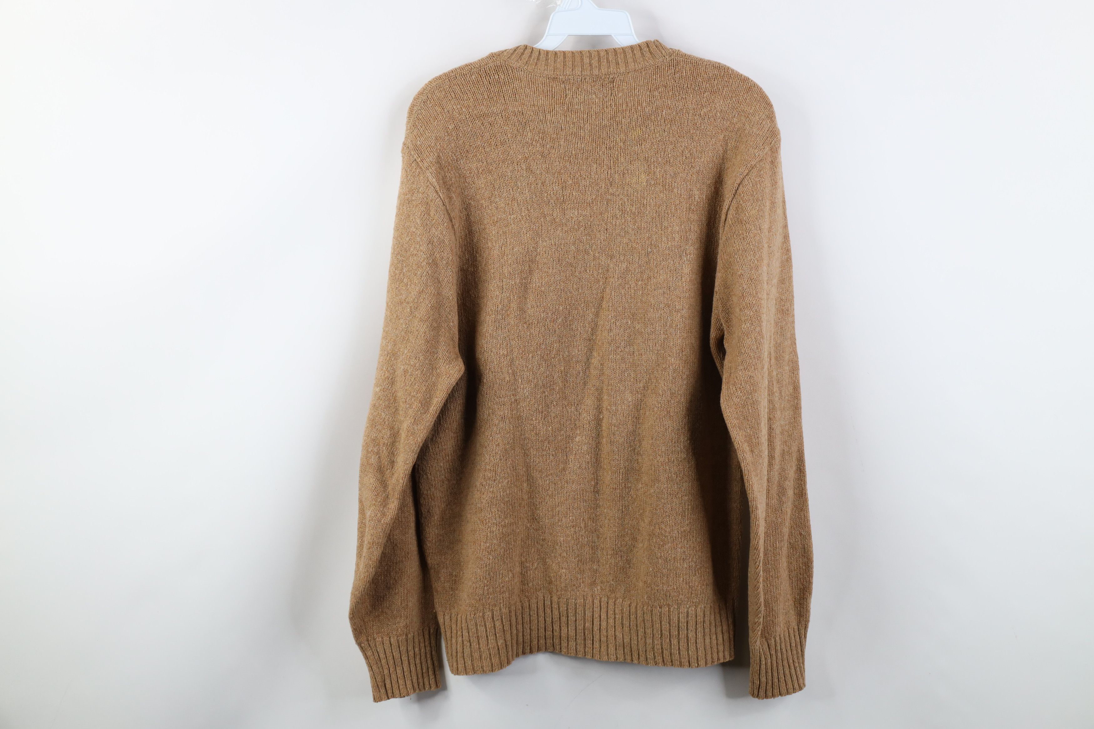 Vintage Vintage 70s Streetwear Wool Blend Crewneck Sweater Beige USA Size US L / EU 52-54 / 3 - 8 Thumbnail
