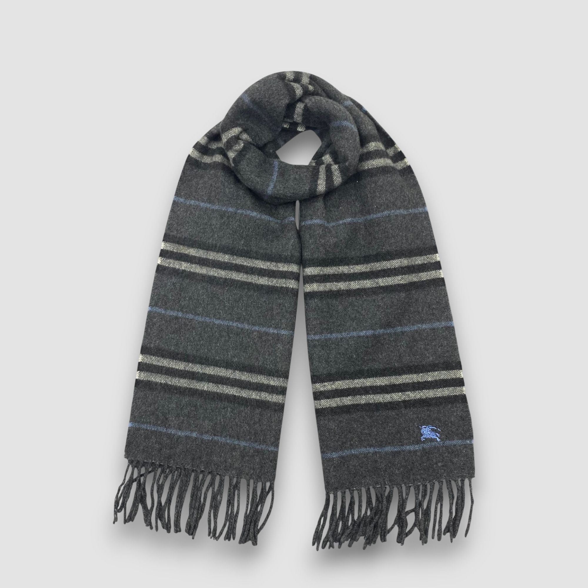 Burberry Vintage Burberry Scarf Muffler Wool Winter Plaid Scarves Size ONE SIZE - 1 Thumbnail