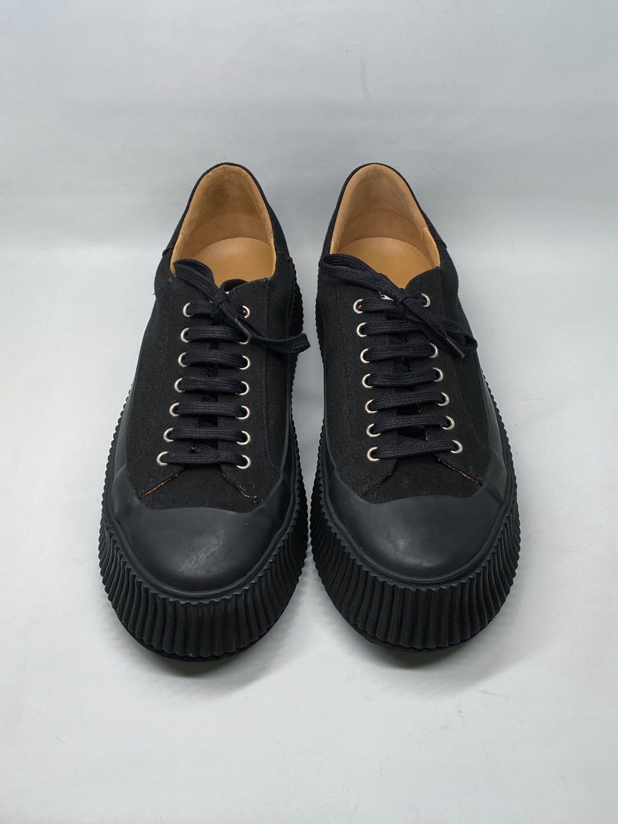 Jil Sander Jil Sander Canvas Low-Top Sneakers size 44/us size 11 Size US 11 / EU 44 - 3 Thumbnail