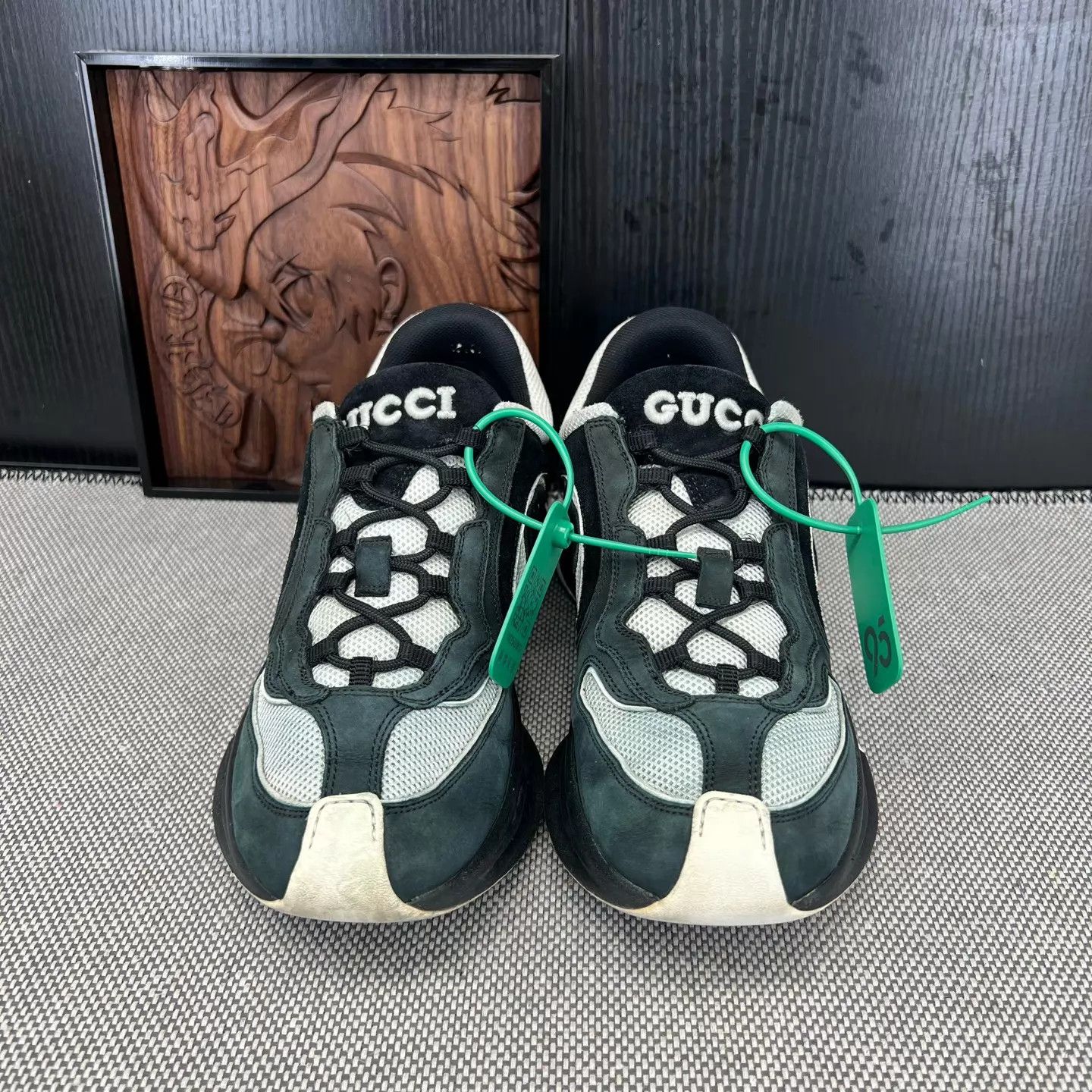Gucci Gucci Run Black & White 41.5 Box Size US 8.5 / EU 41-42 - 5 Thumbnail