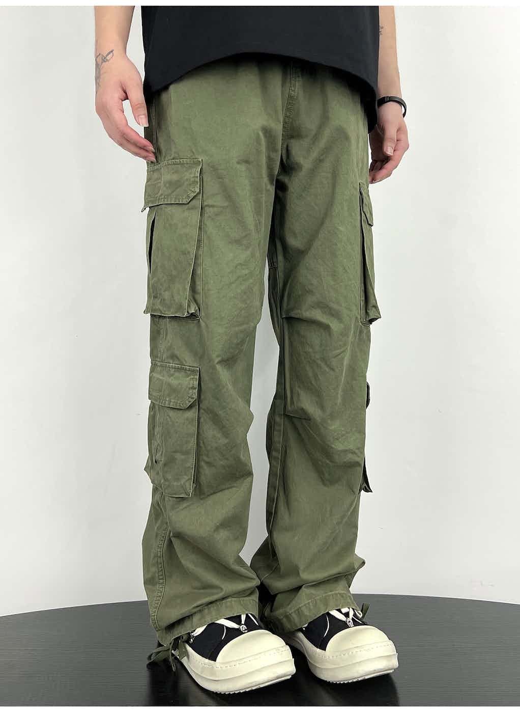 washed faded military utility outdoor cargo pants