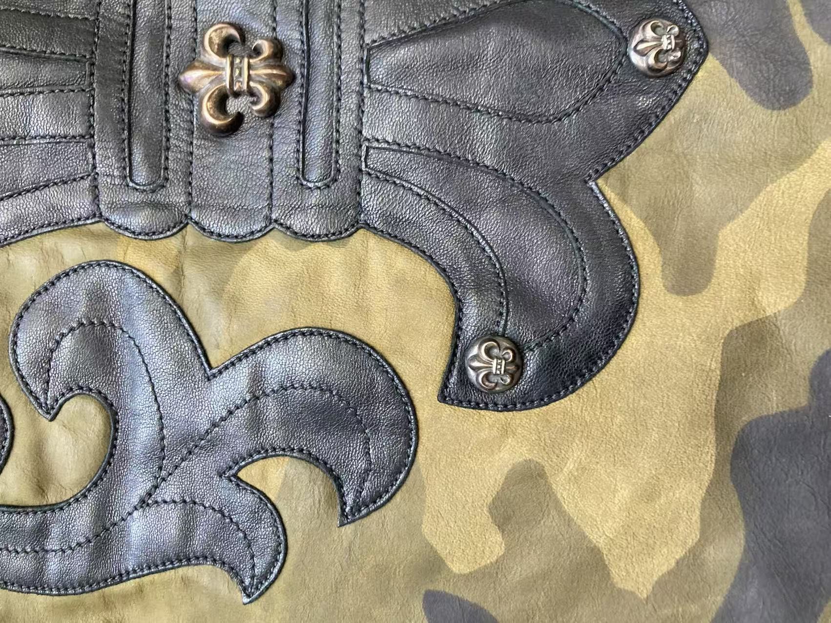 Chrome Hearts Chrome Hearts Fleur De Lis Leather Patch Camo Shirt Jacket Size M / US 6-8 / IT 42-44 - 24 Thumbnail