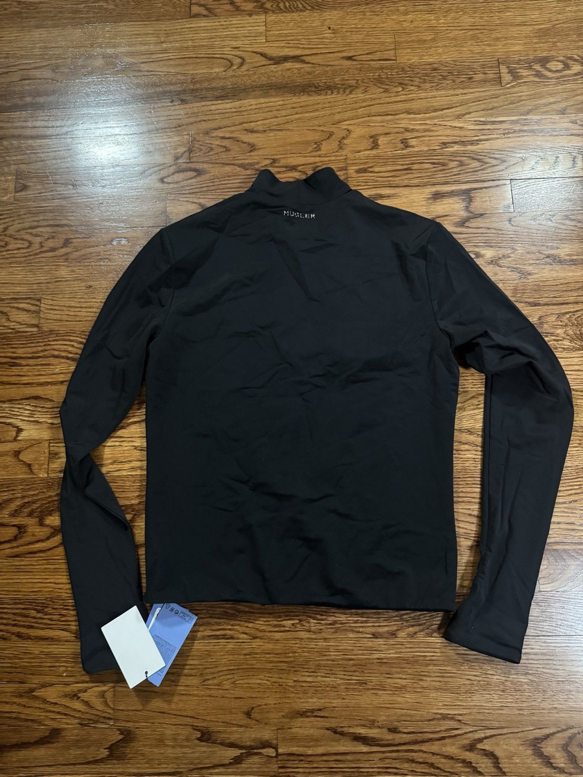 H&M × Mugler NWT Mens HM & MUGLER Black Cut Out Longsleeve Shirt Size XL Size US XL / EU 56 / 4 - 6 Thumbnail