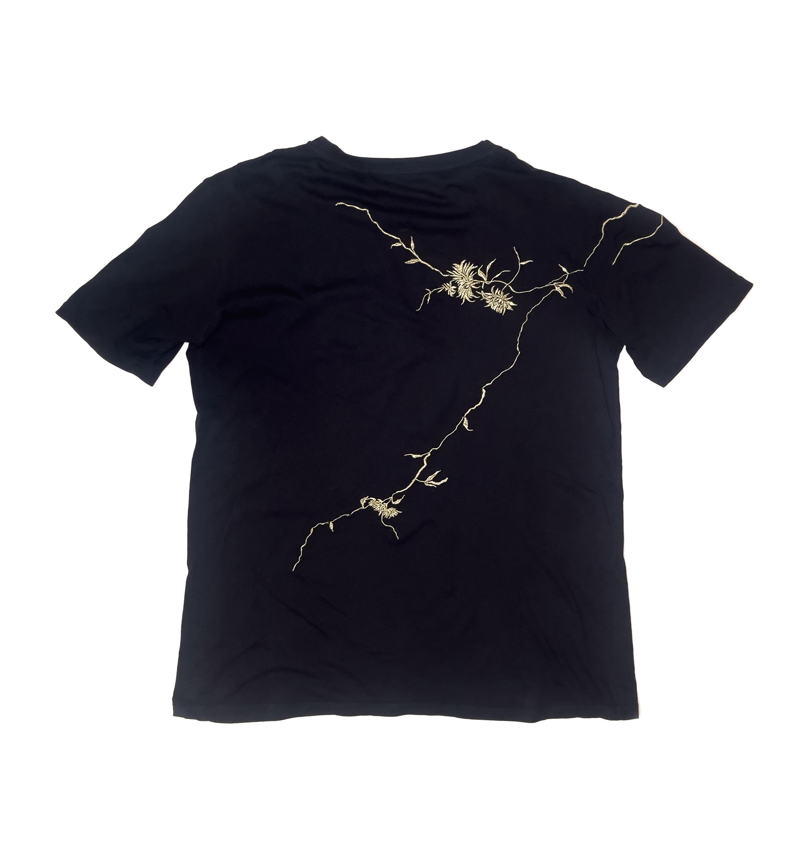 Haider Ackermann haider ackermann Gold Flower Embroidery Short Sleeve Size US L / EU 52-54 / 3 - 2 Thumbnail