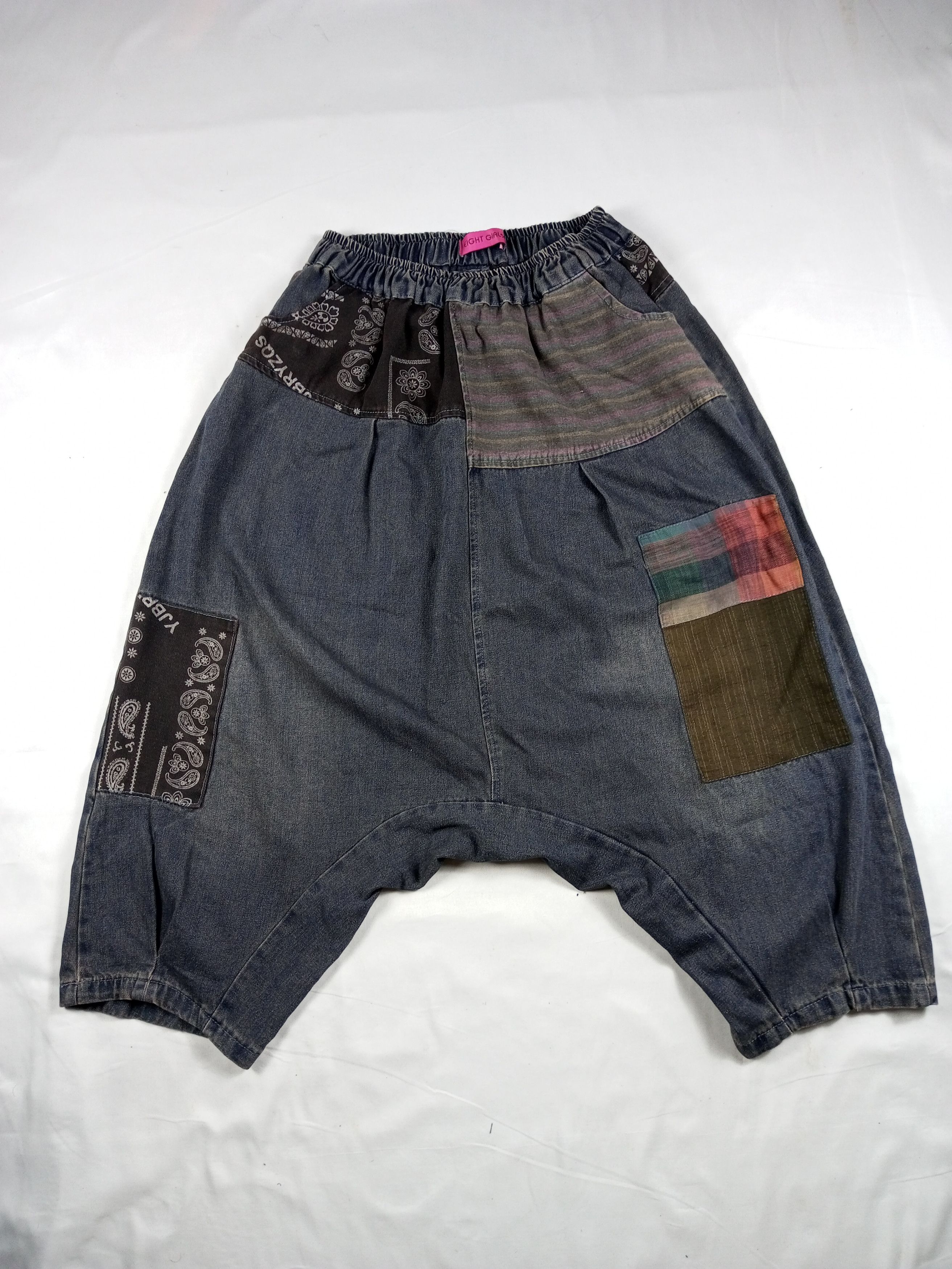 Japanese Brand Y2K Kapital Boro Style Patchwork Harem Pant Size US 30 / EU 46 - 1 Thumbnail