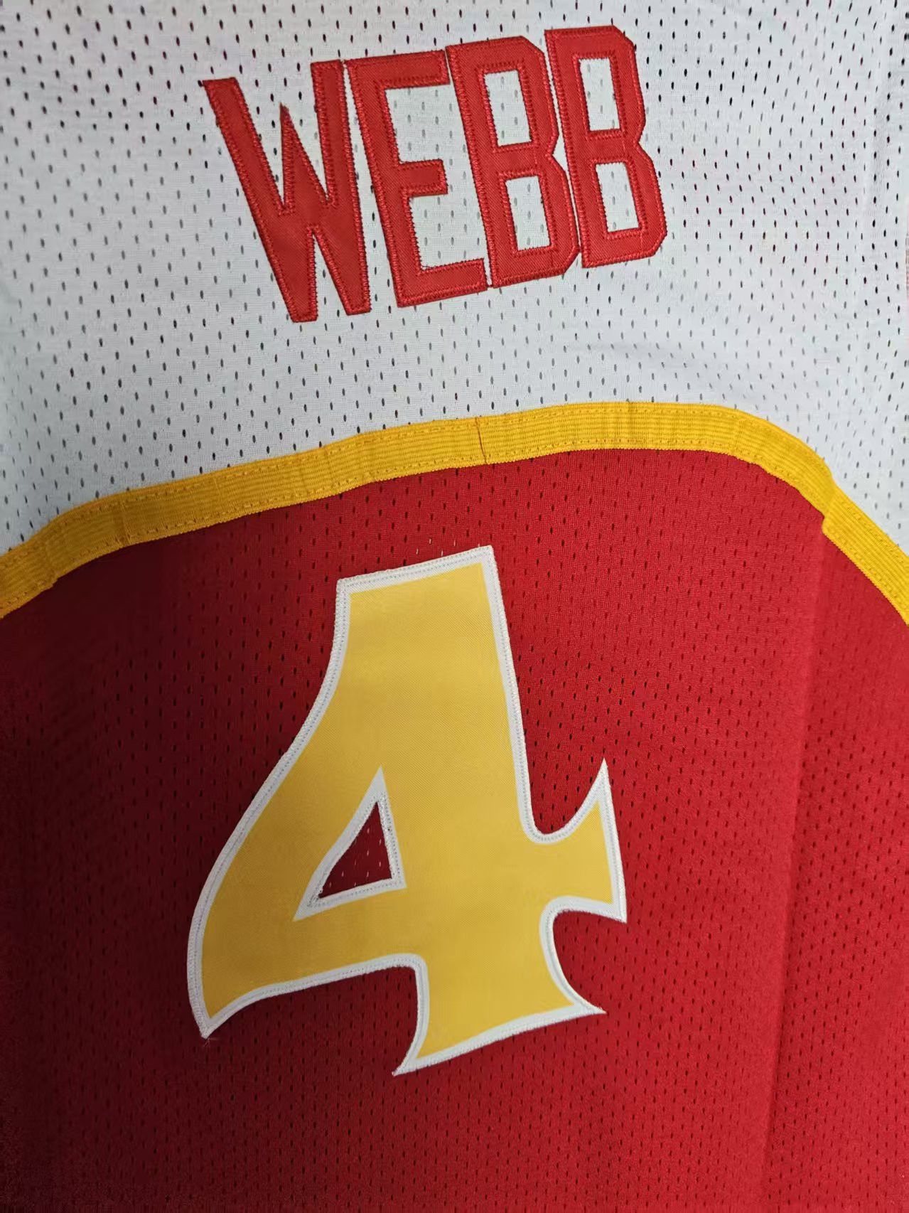 NBA Hawks #4 Spud Webb Jersey XL Size US XL / EU 56 / 4 - 4 Thumbnail