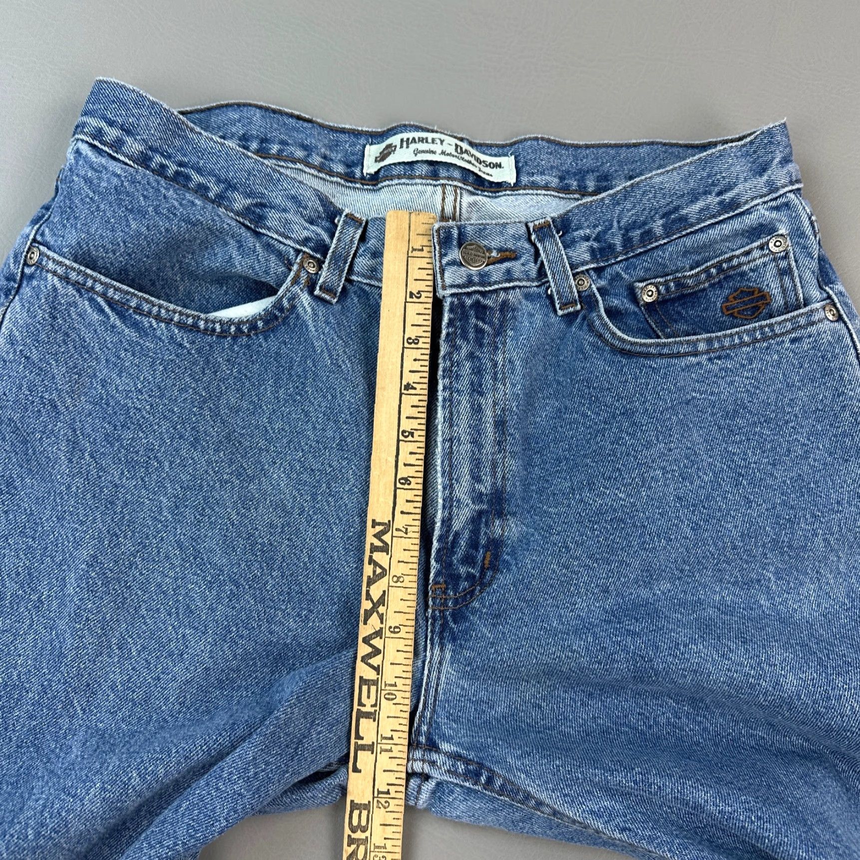 Harley Davidson VINTAGE Harley-Davidson Jeans Mens 34x34 Blue Medium Wash Denim Straight Biker Jeans Mens 34 X 34 Blue Medium Wash Denim Straight Biker Size US 34 / EU 50 - 5 Thumbnail