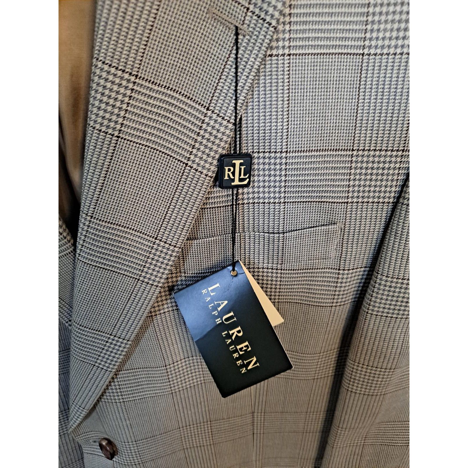 Lauren Ralph Lauren New Lauren by Ralph Lauren Tan Tweed Silk/Wool Blazer Size 4 Size 46R - 3 Thumbnail