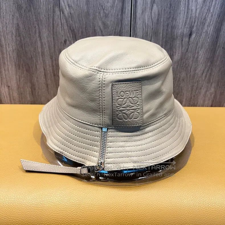 Loewe Loewe size 57 Zippered Leather Fisherman's Hat Size ONE SIZE - 1 Thumbnail