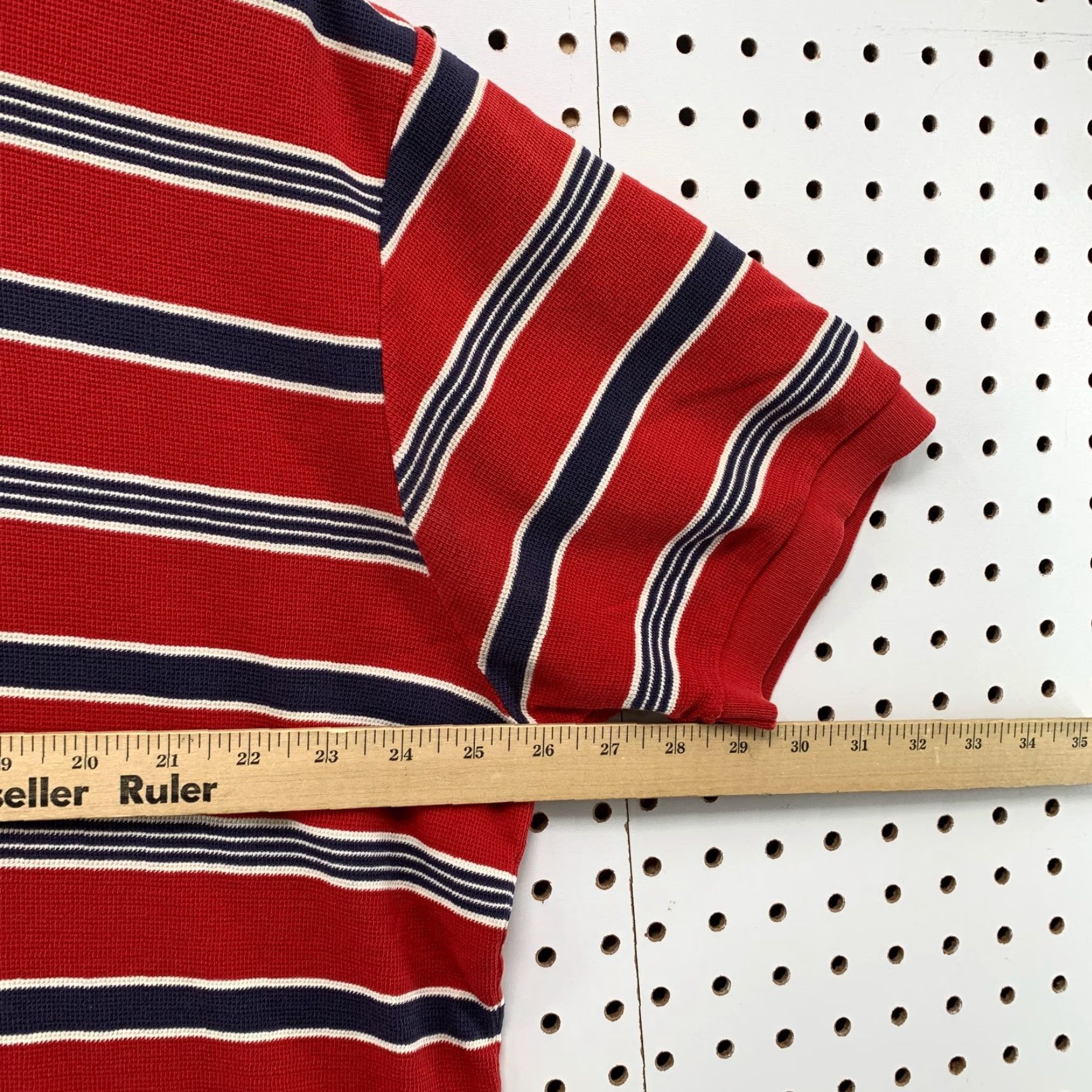 Polo Ralph Lauren VINTAGE Polo Ralph Lauren Polo Shirt Men XL Blue Red Striped Preppy Logo Golf Size US XL / EU 56 / 4 - 4 Thumbnail