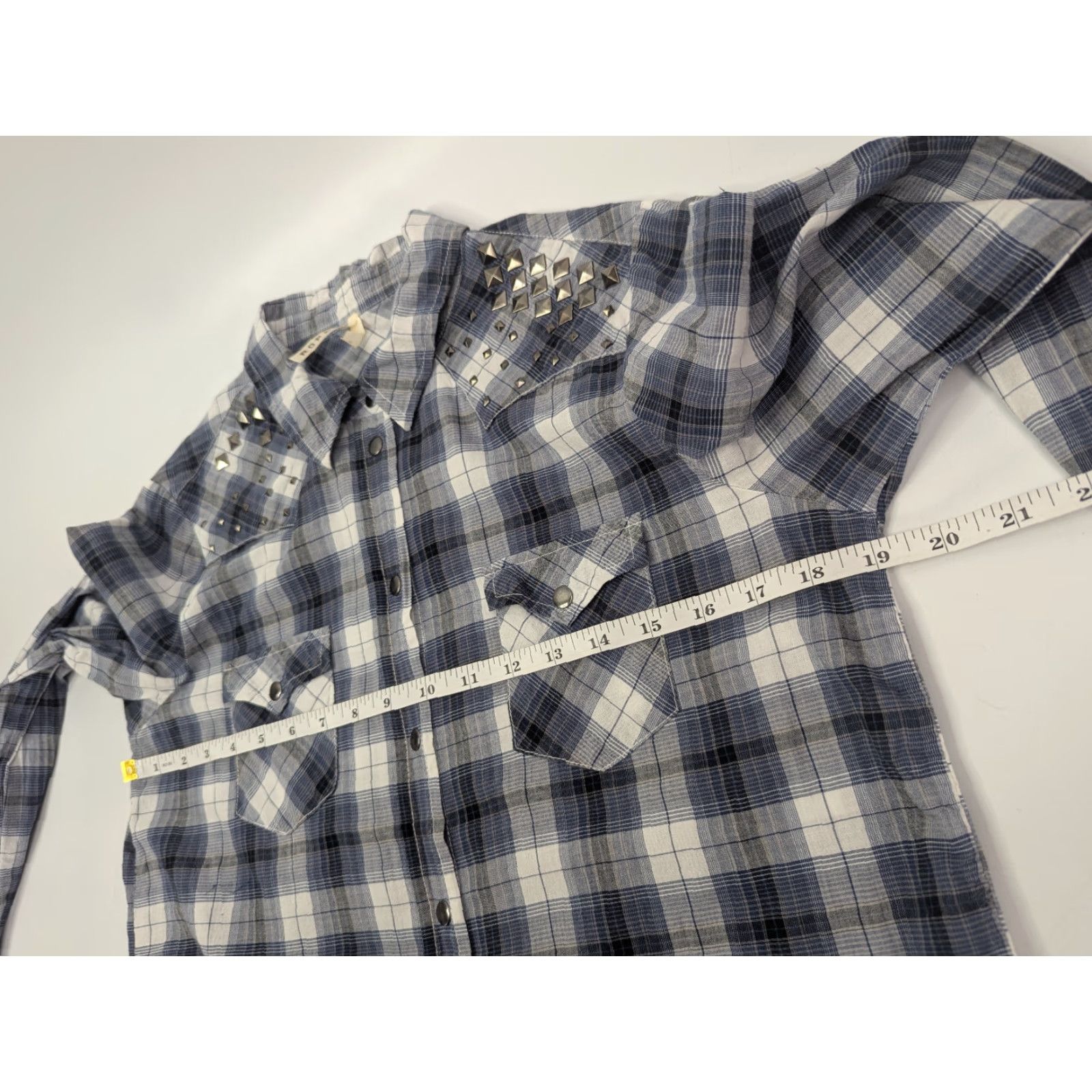 Roper Roper Shirt Womens Plaid Snap Button Studded Front Western Rodeo Size Medium Size M / US 6-8 / IT 42-44 - 6 Thumbnail
