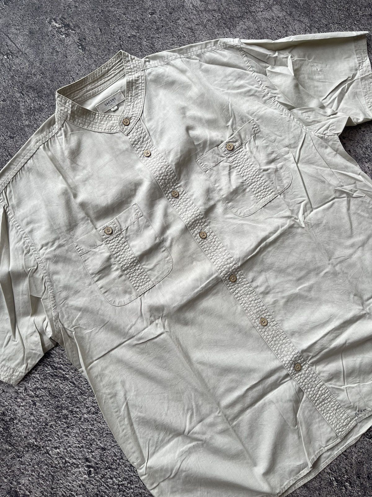 Yohji Yamamoto Y’SACSNY YOHJI YAMAMOTO COLLAR SHANGHAI SHIRT Size US L / EU 52-54 / 3 - 2 Thumbnail