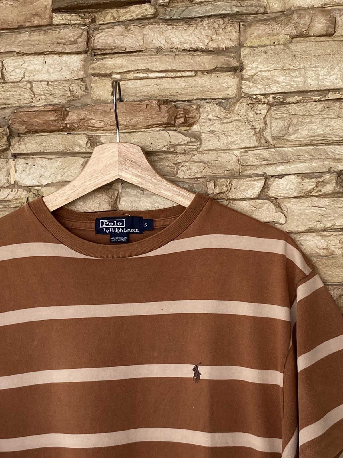 Vintage Vintage Polo Ralph Lauren Stripe Tshirt Size US M / EU 48-50 / 2 - 4 Thumbnail