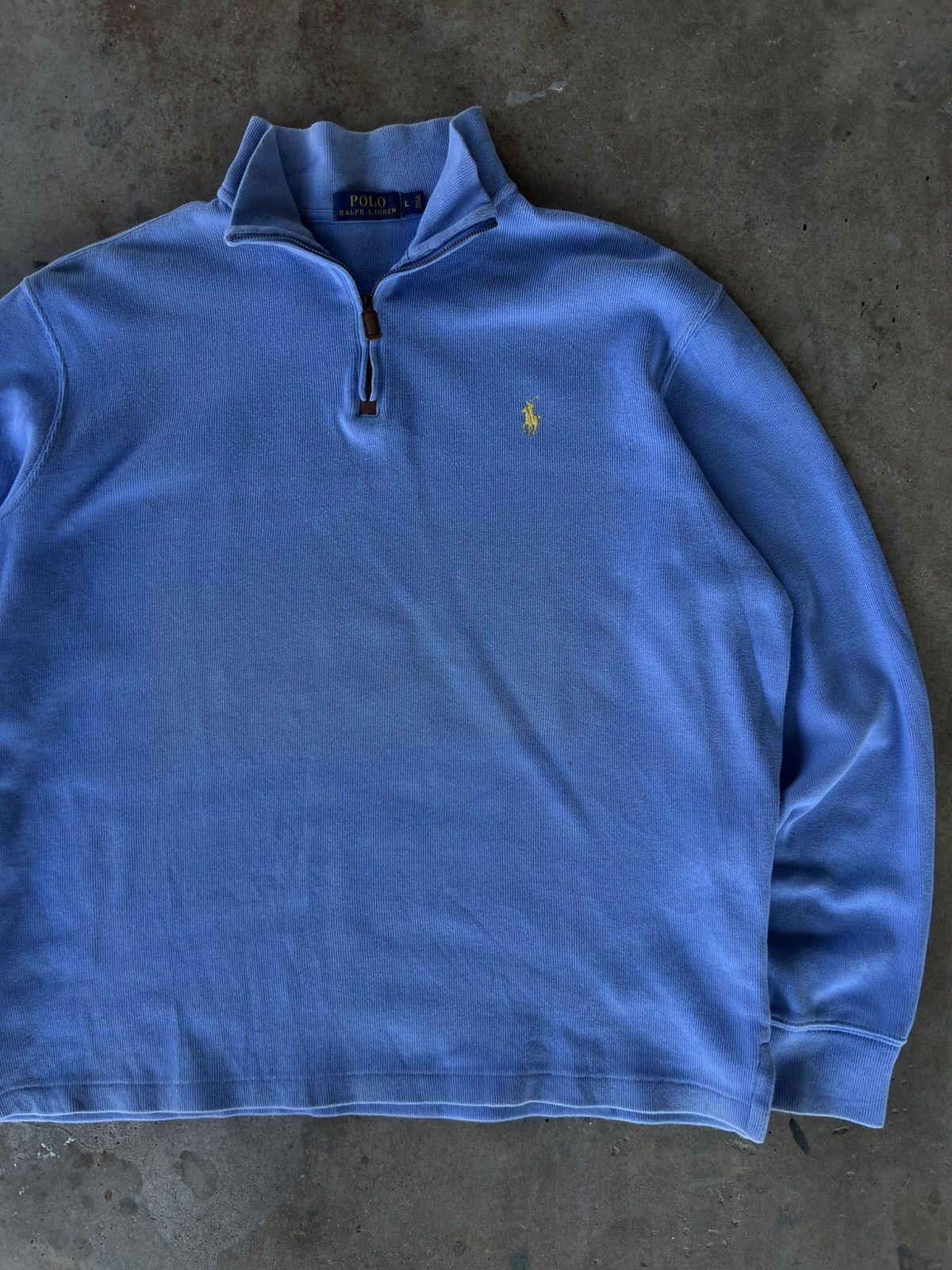 Polo Ralph Lauren Vintage Polo Ralph Quarter Zip Up Jacket Sweatshirt Hoodie Size US L / EU 52-54 / 3 - 1 Thumbnail