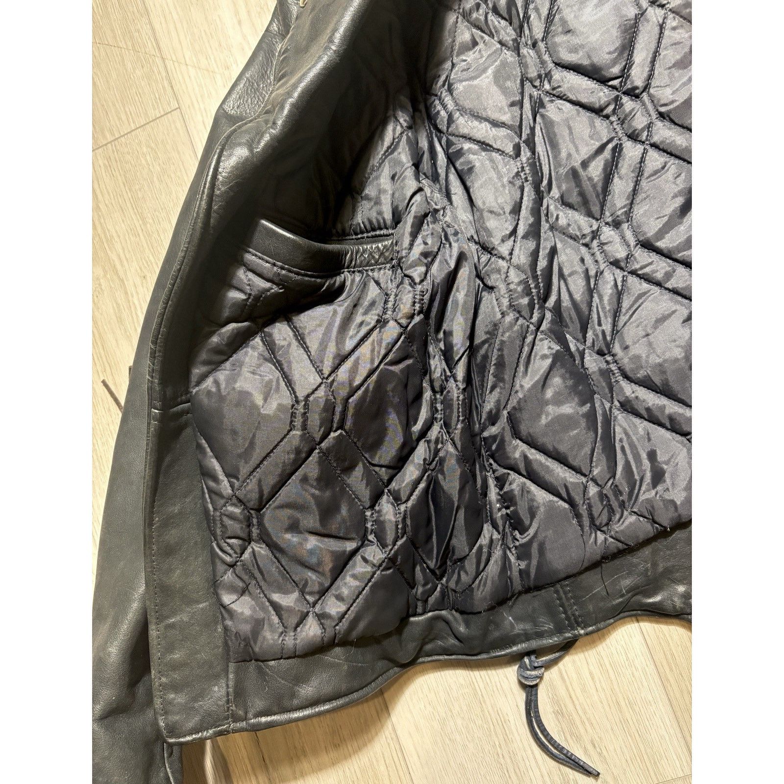 Leather VTG Leather Biker Jacket Airbrushed Harley Davidson Art L Size US L / EU 52-54 / 3 - 14 Thumbnail