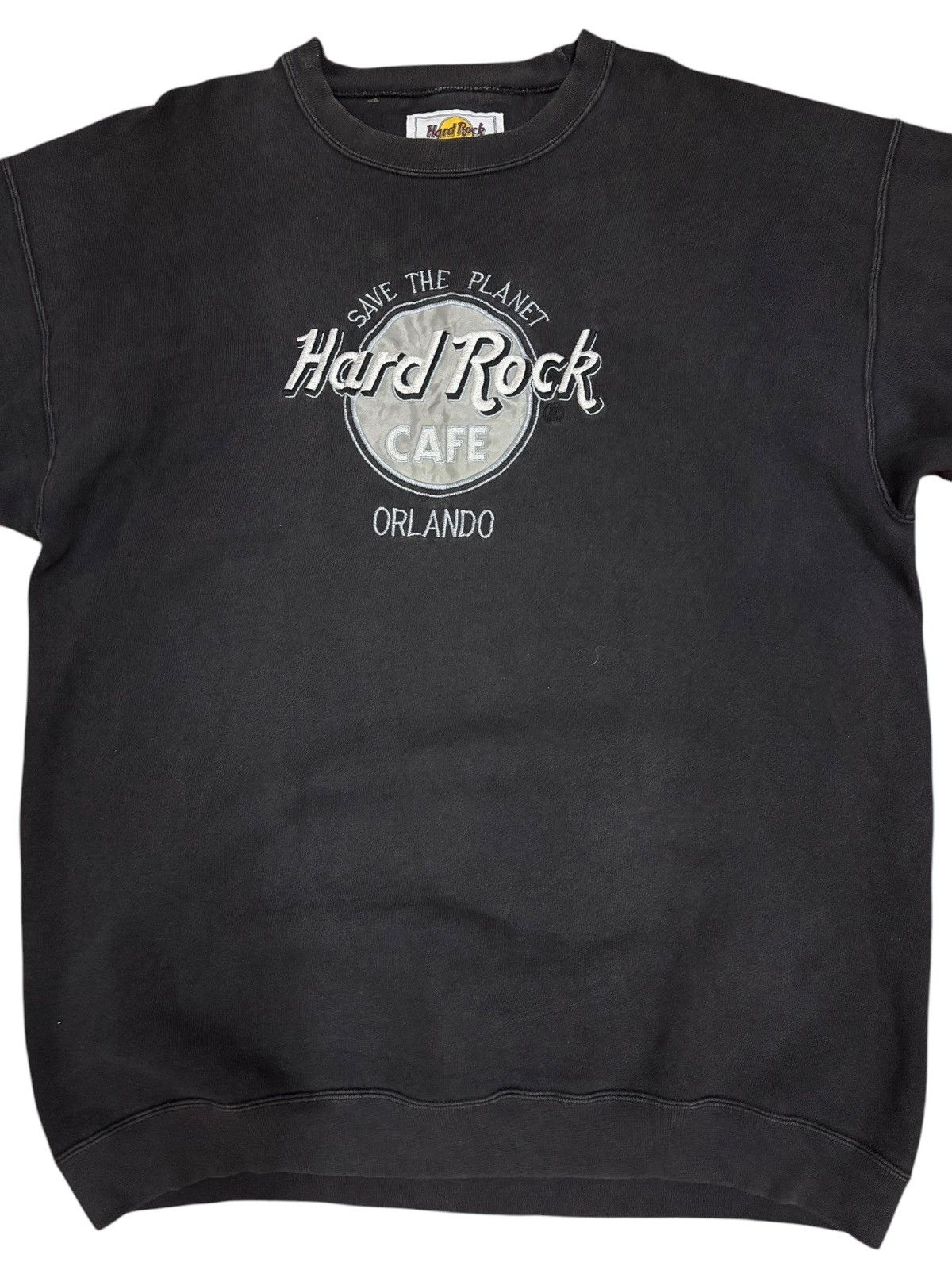 Hard Rock Cafe × Vintage Vintage HARDROCK Orlando Embroidered Big Logo Sweatshirt Size US L / EU 52-54 / 3 - 2 Thumbnail