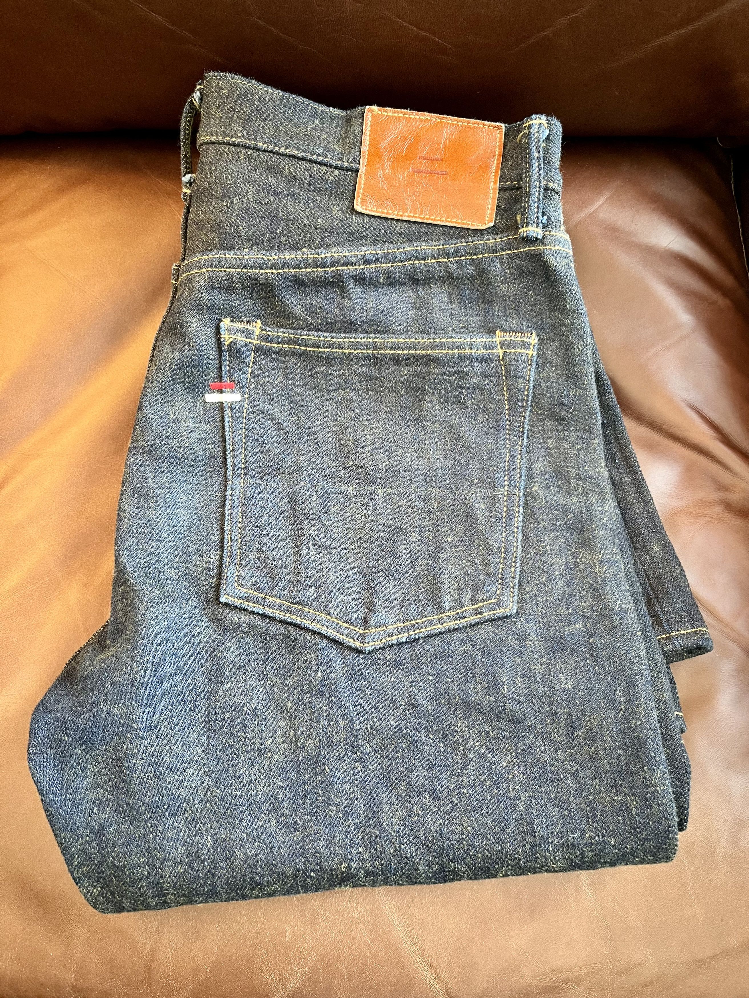 Tanuki HK6561R "Heavy Kusaki" 19.5oz Regular Straight Jeans Size US 32 / EU 48 - 1 Thumbnail